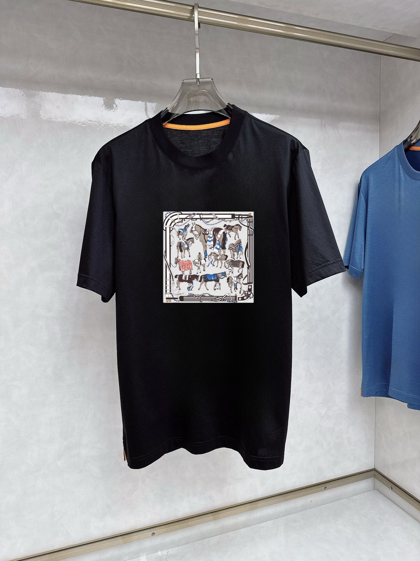 Hermes Clothing T-Shirt Spring/Summer Collection Short Sleeve