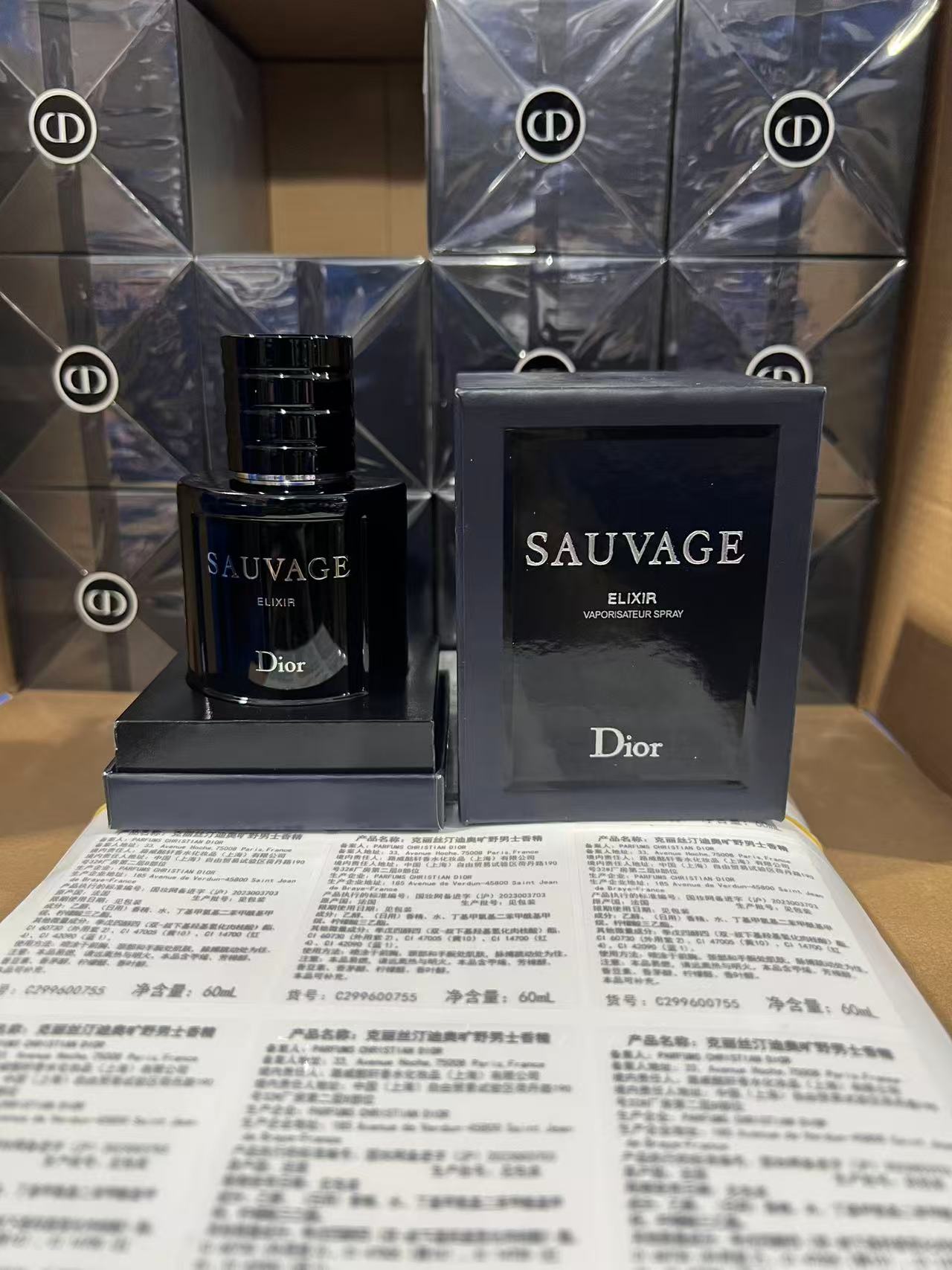 92. Perfume Dior Sauvage Elixir 60ml/Edición Yue B 🔜 Edición Mingtong. ¡Alta calidad! 🇫🇷 Perfume Dior Sauvage Elixir…