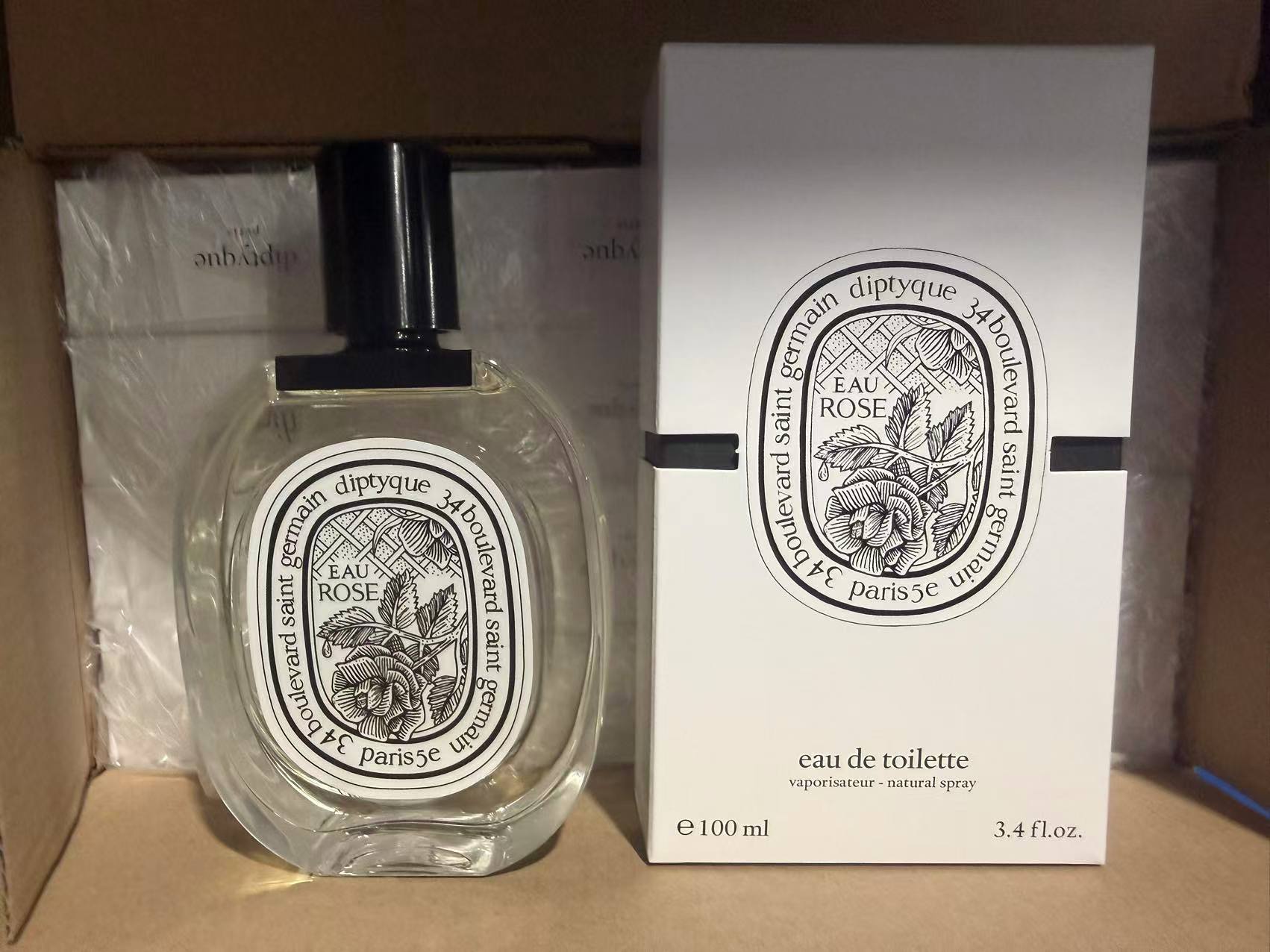 72. Perfume Diptyque Eau Rose 100ml/Edición Guangdong B 🔜 Versión Mingtong. ¡Alta calidad! 🇫🇷 Diptyque/Perfume suave…