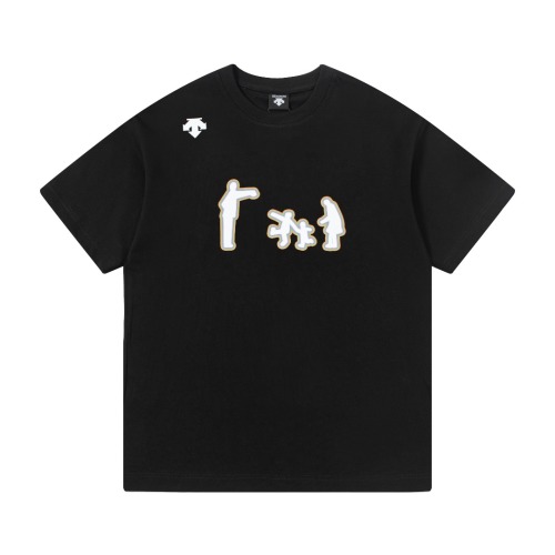 Descente 25Ss Printed Short Sleeve T-Shirt - Unisex, Relaxed Fit, 280g Fabric 1 Descente 25Ss Printed Short Sleeve T-Shirt – Unisex, Relaxed Fit, 280g Fabric