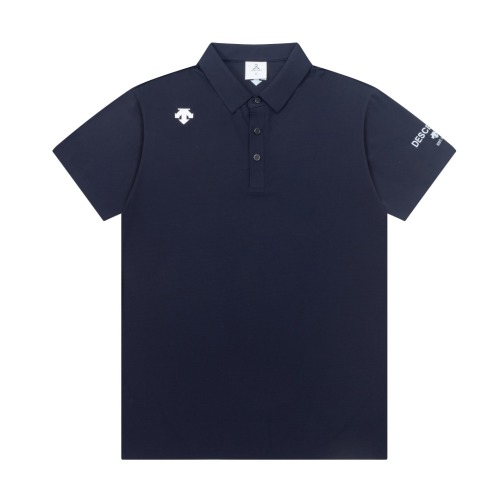 Descente Men's Short Sleeve Polo Shirt - UV Protection, Quick Dry 1 Descente Men’s Short Sleeve Polo Shirt – UV Protection, Quick Dry