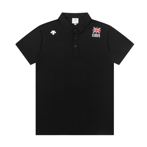 Descente Men's Polo Shirt - Breathable, UV Protection, Quick-Dry Fabric 1 Descente Men’s Polo Shirt – Breathable, UV Protection, Quick-Dry Fabric