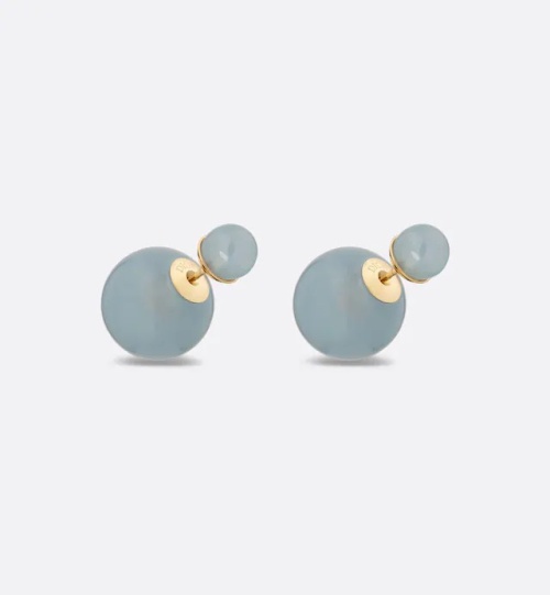 Dior Tribales Earrings Sky Blue Resin Pearls - Modern Iconic Style 1 Dior Tribales Earrings Sky Blue Resin Pearls - Modern Iconic Style