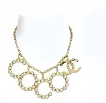 Chanel Joyas Collar Oro Incrustados con diamantes Fashion