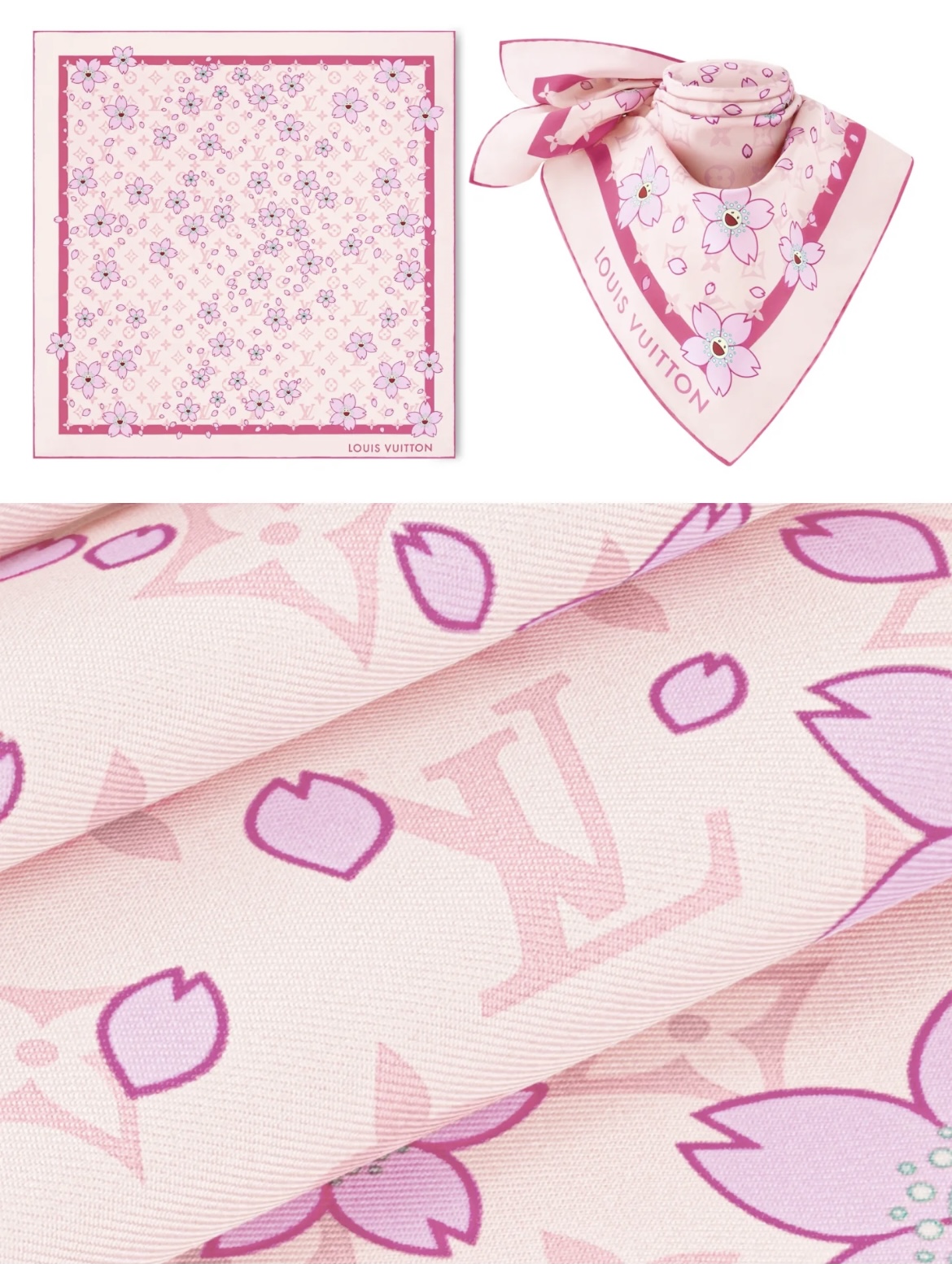 [LV Scarves][18 Mumi has the same color on both sides] The upper body effect i