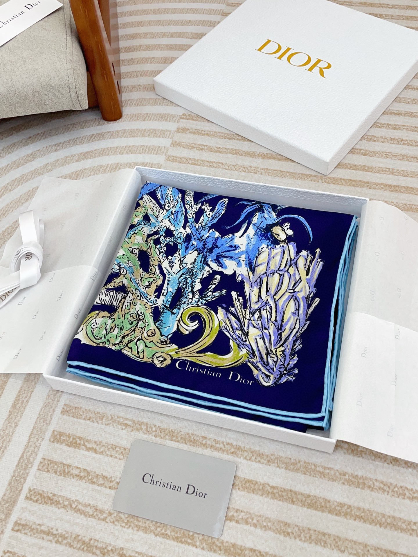 ✨✨【18姆米 双面同色】高级感爆棚❗️CD【海底世界 90】高级时髦风‼️配色非常考究，图案匠心，上身
