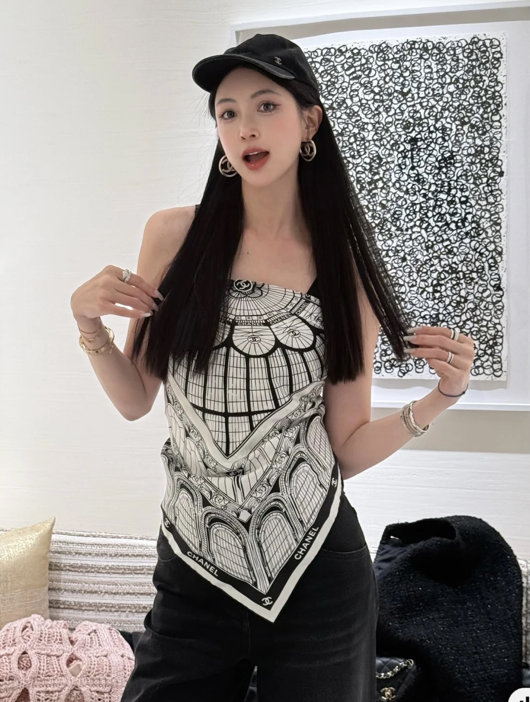✨✨【18姆米 双面同色】新款小香‼️美翻了流泪最新御用殿堂级极品‼️经典元素图案设计风格❗️美丽至极 