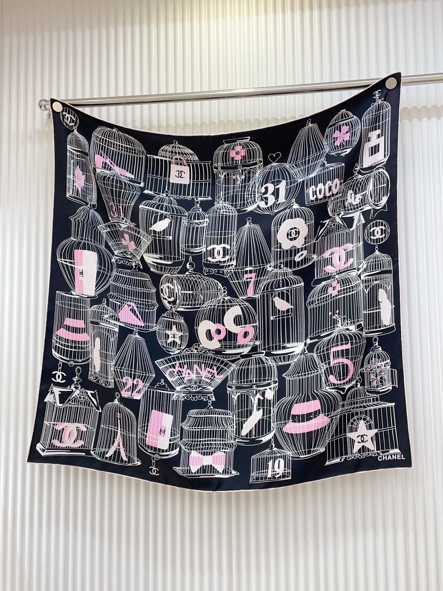 ✨✨【18姆米 双面同色】新款小香【创意鸟笼】‼️美翻了[流泪]御用殿堂级极品‼️经典元素图案设计风格❗