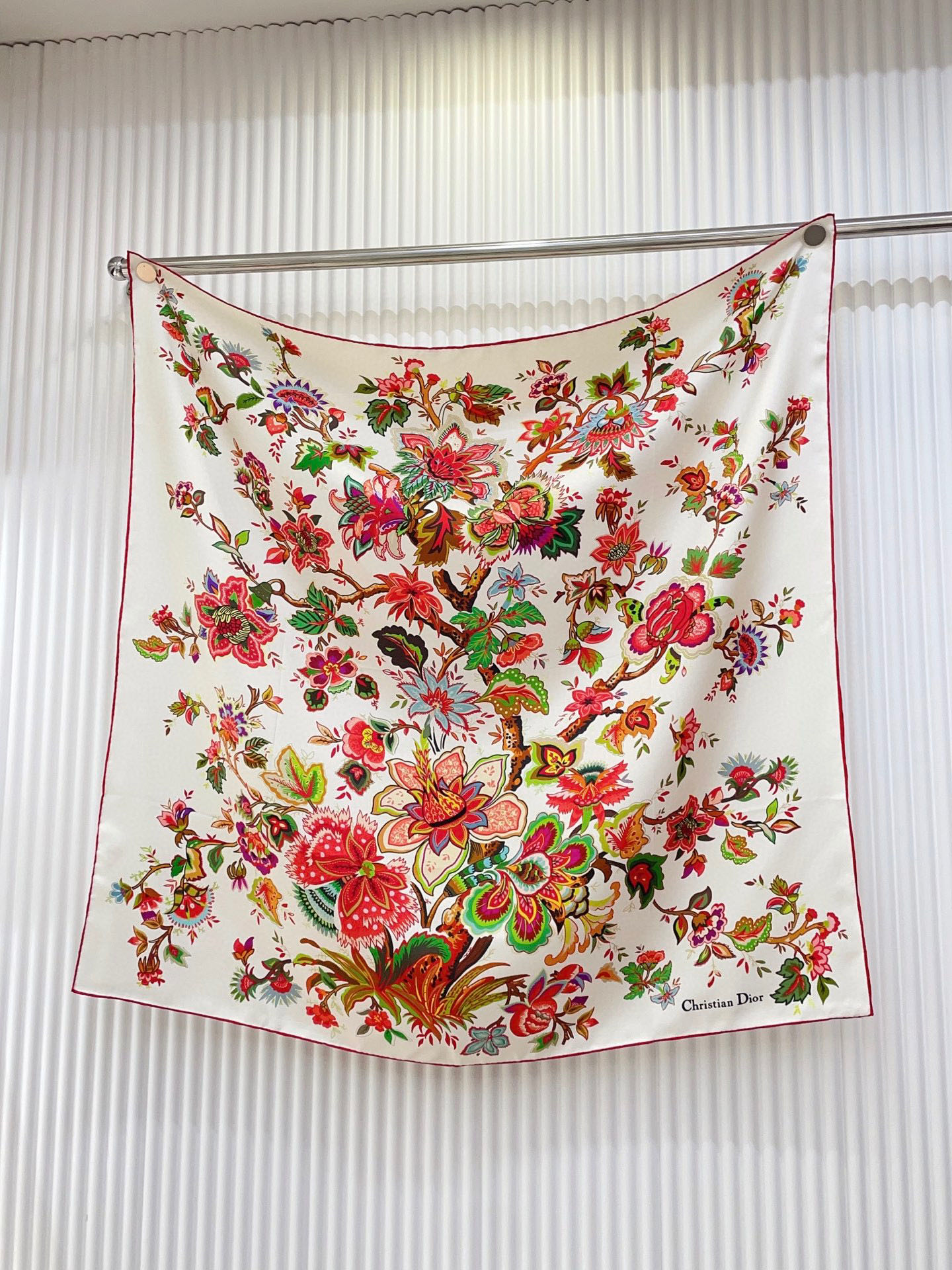 ✨✨【16姆米 单面】高级感爆棚❗️CD【花卉印花 90】高级时髦风‼️配色非常考究，图案匠心，上身简直