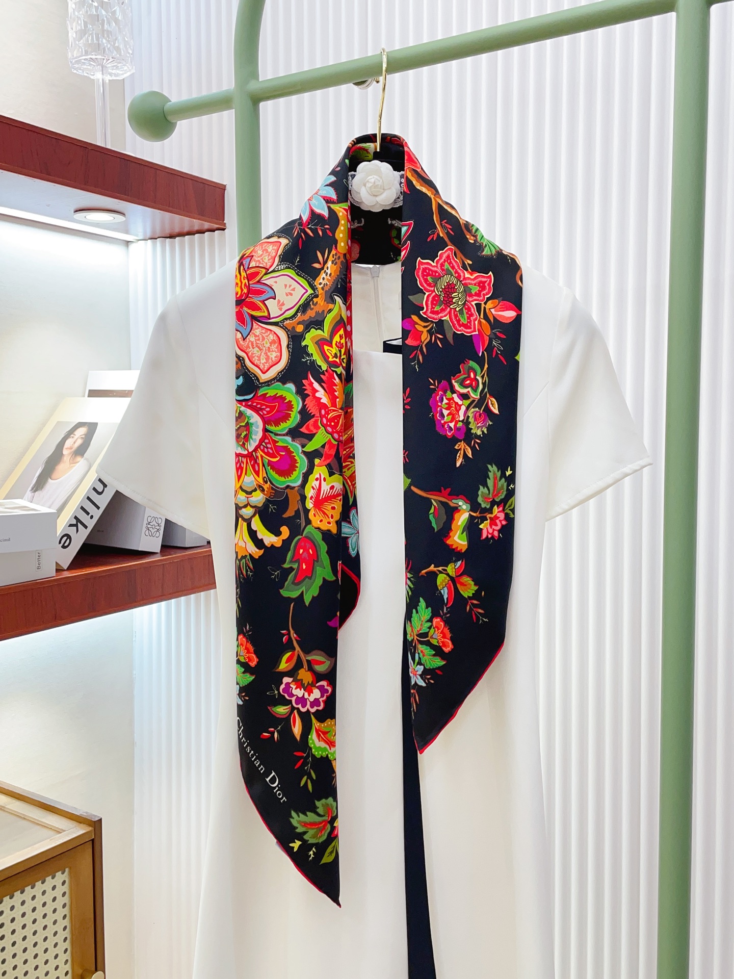 ✨✨【16姆米 单面】高级感爆棚❗️CD【花卉印花 90】高级时髦风‼️配色非常考究，图案匠心，上身简直