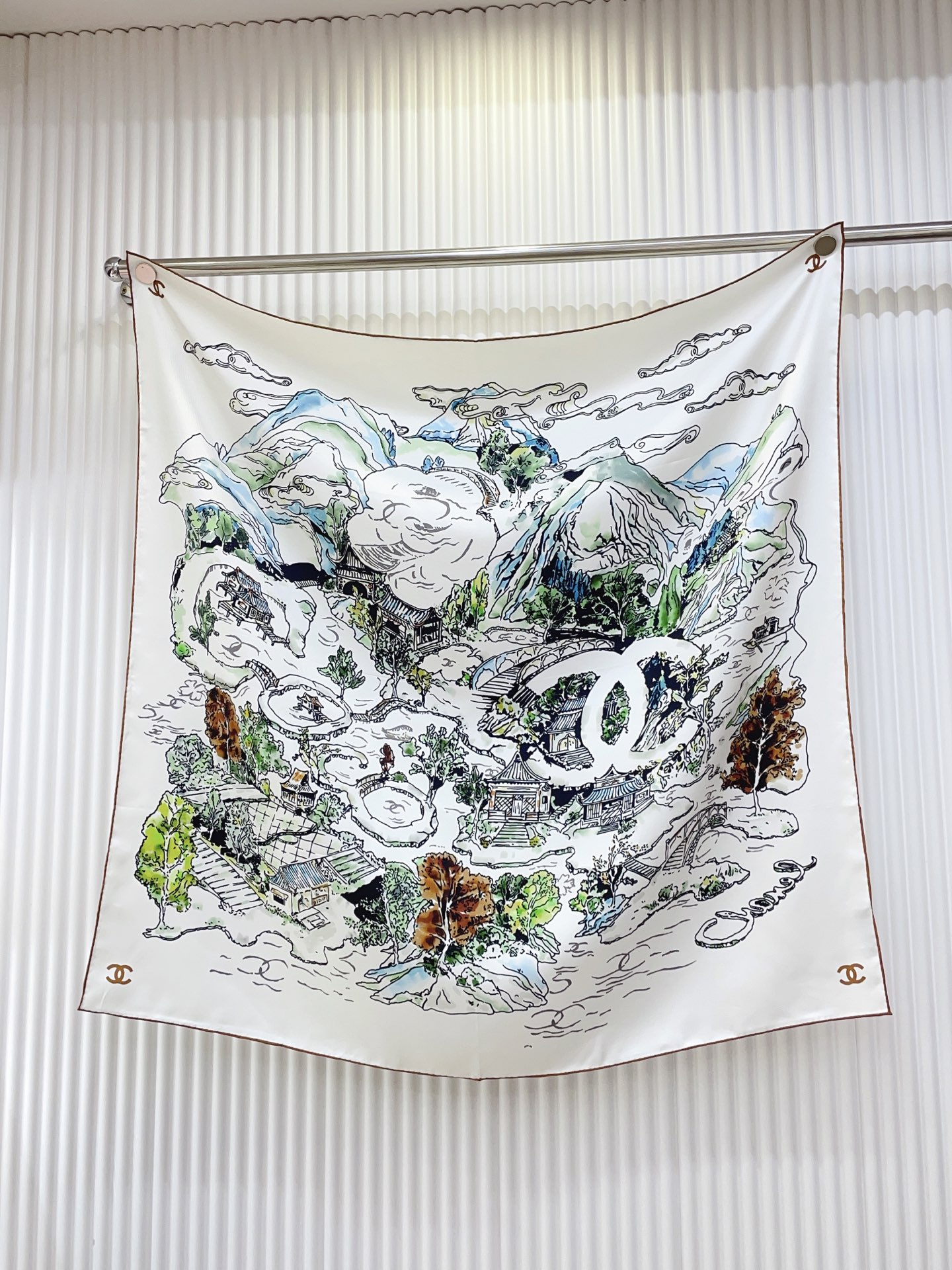 ✨✨【18姆米 双面同色】新款小香‼️美翻了流泪最新御用殿堂级极品‼️经典元素图案设计风格❗️美丽至极 