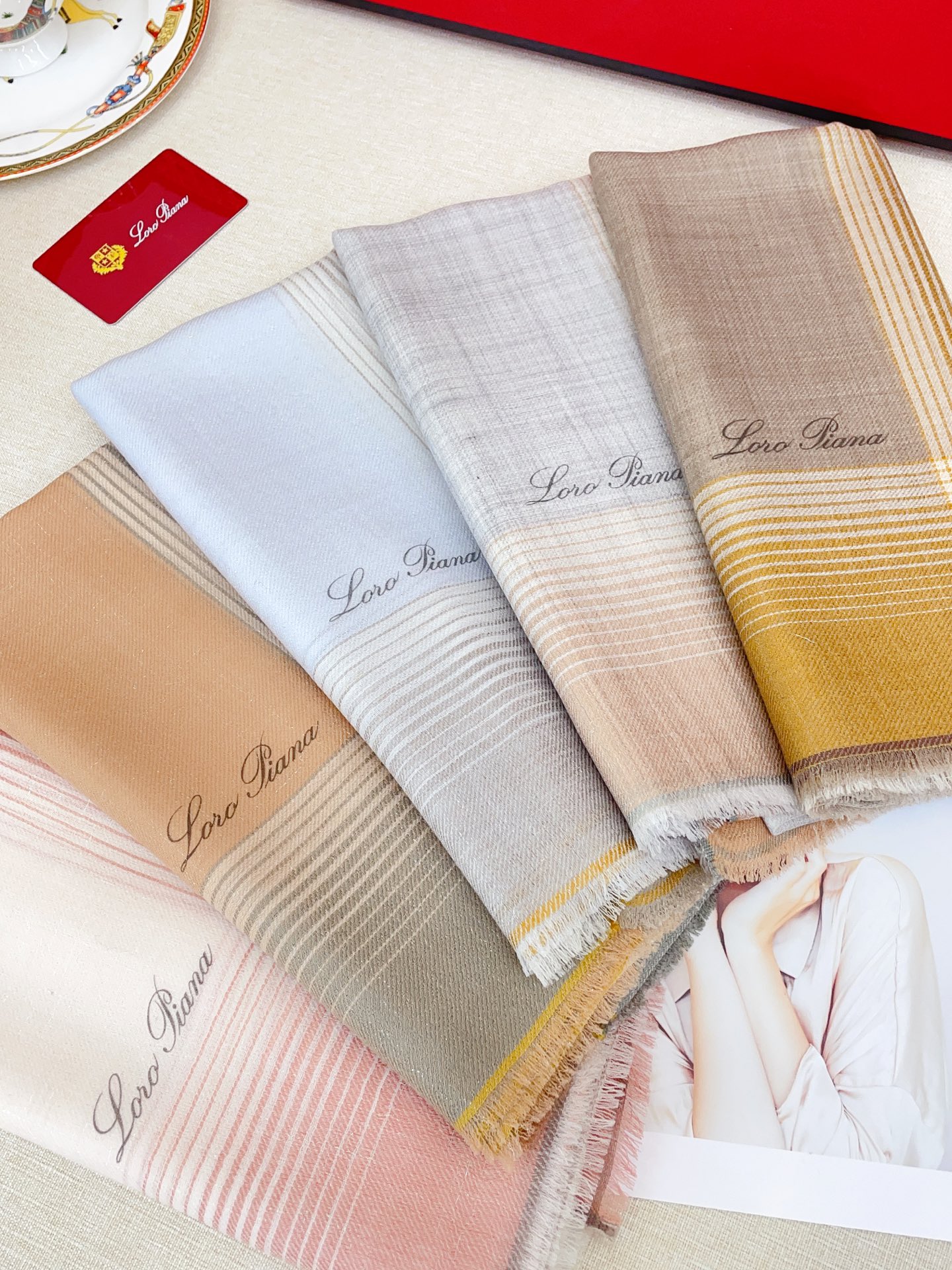 ✨✨【LP格子条边110】‼️♨️高尖端产物⚠️重磅呈现 ，绝无仅有 史无前例 100%纯山羊绒 手感好