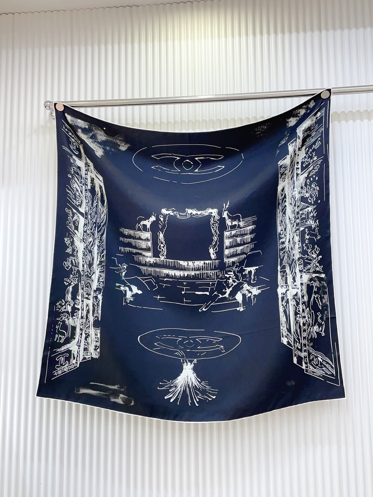 ✨✨【18姆米 双面同色】新款小香‼️美翻了流泪最新御用殿堂级极品‼️经典元素图案设计风格❗️美丽至极 