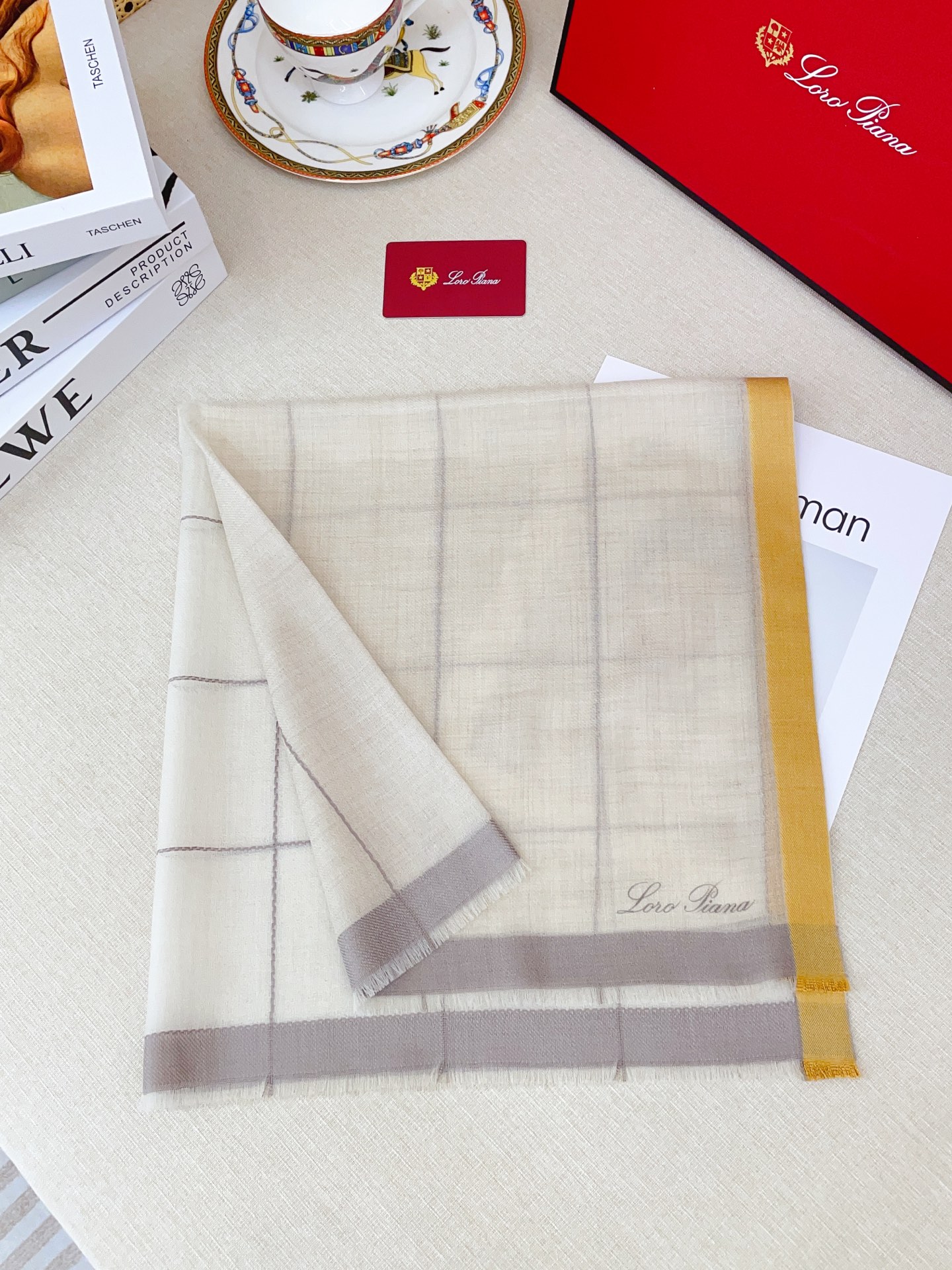 ✨✨【LP格子条边70】‼️♨️高尖端产物⚠️重磅呈现 ，绝无仅有 史无前例 100%纯山羊绒 手感好到