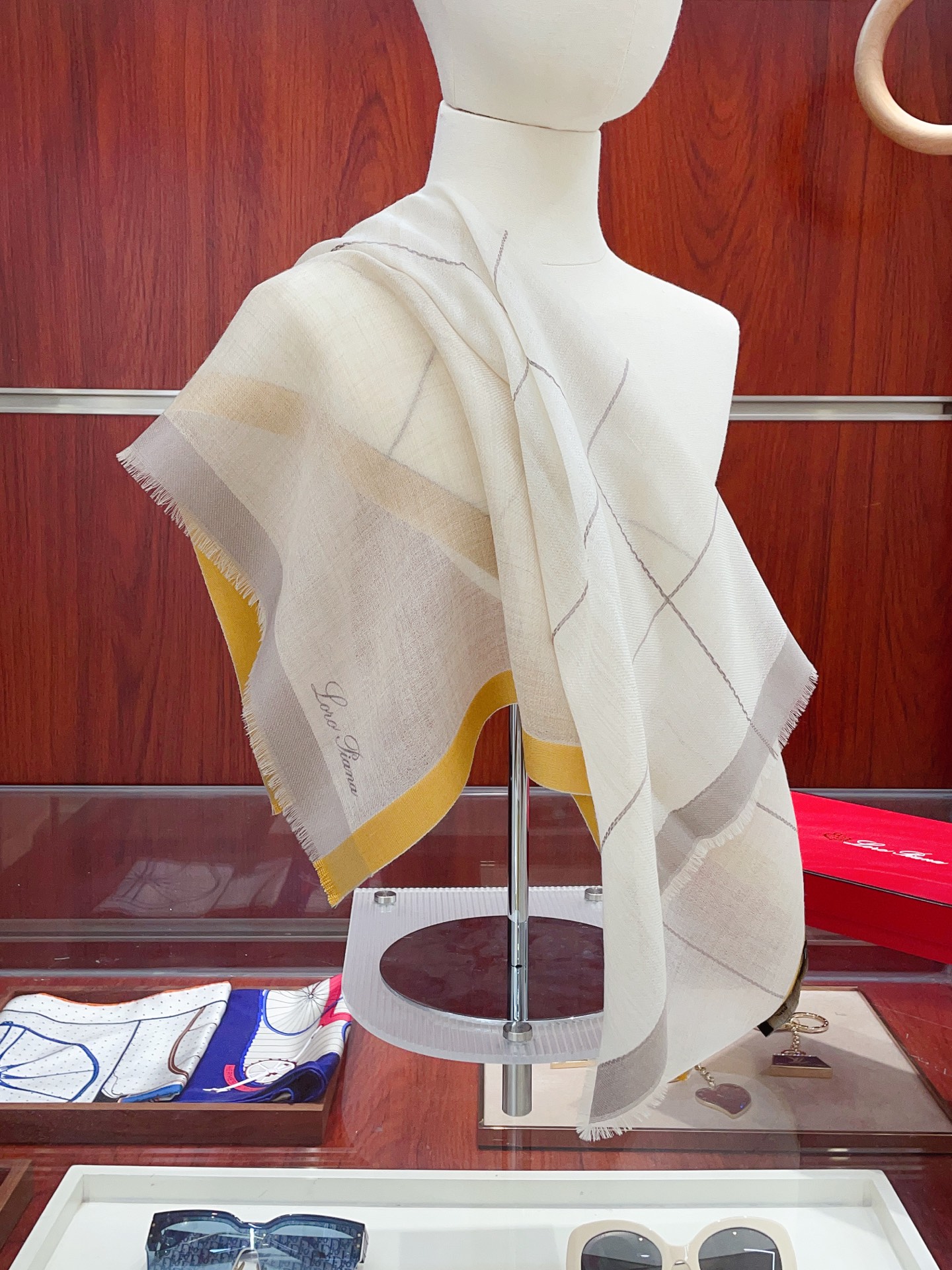 ✨✨【LP格子条边70】‼️♨️高尖端产物⚠️重磅呈现 ，绝无仅有 史无前例 100%纯山羊绒 手感好到