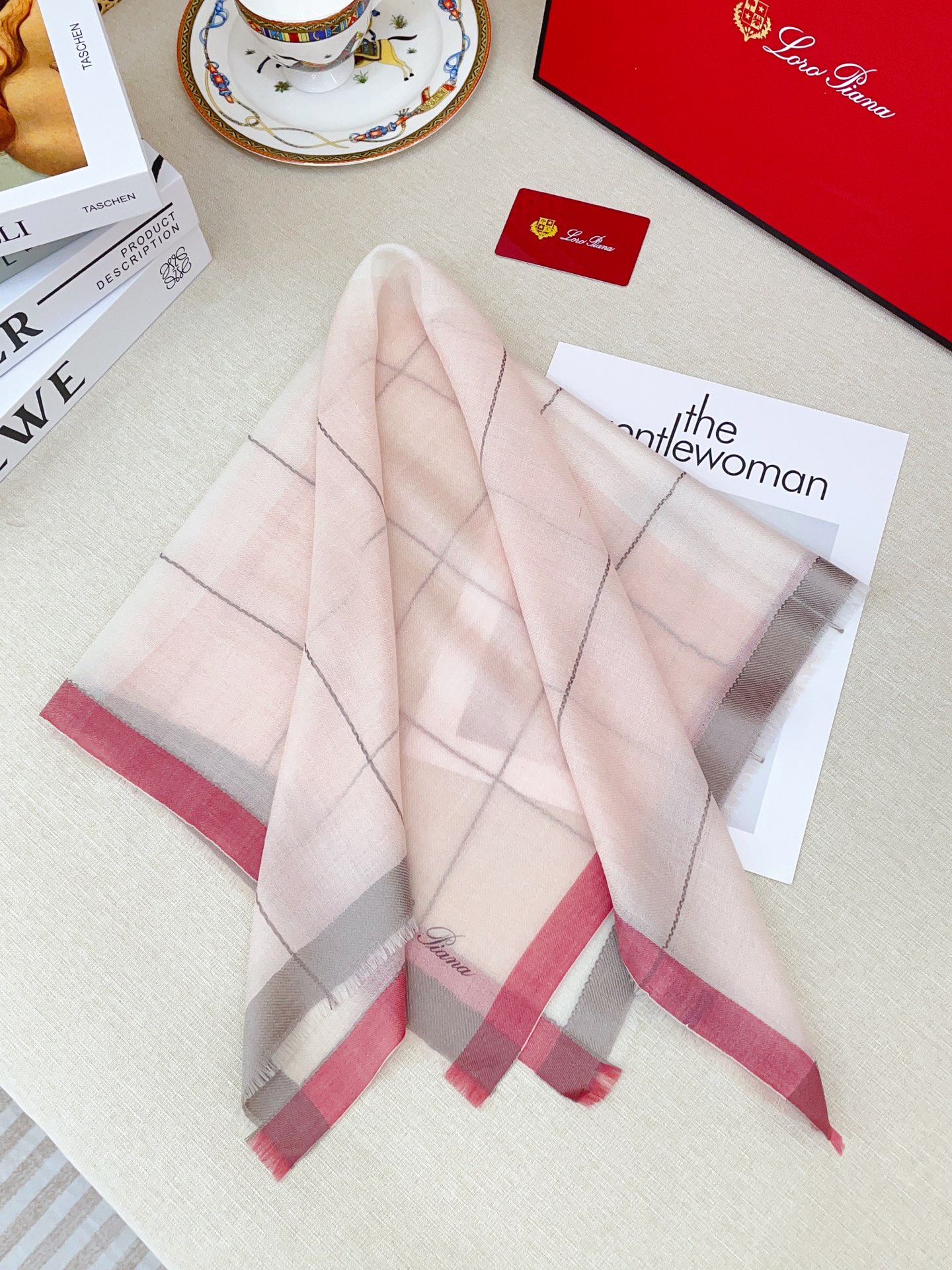 ✨✨【LP格子条边70】‼️♨️高尖端产物⚠️重磅呈现 ，绝无仅有 史无前例 100%纯山羊绒 手感好到