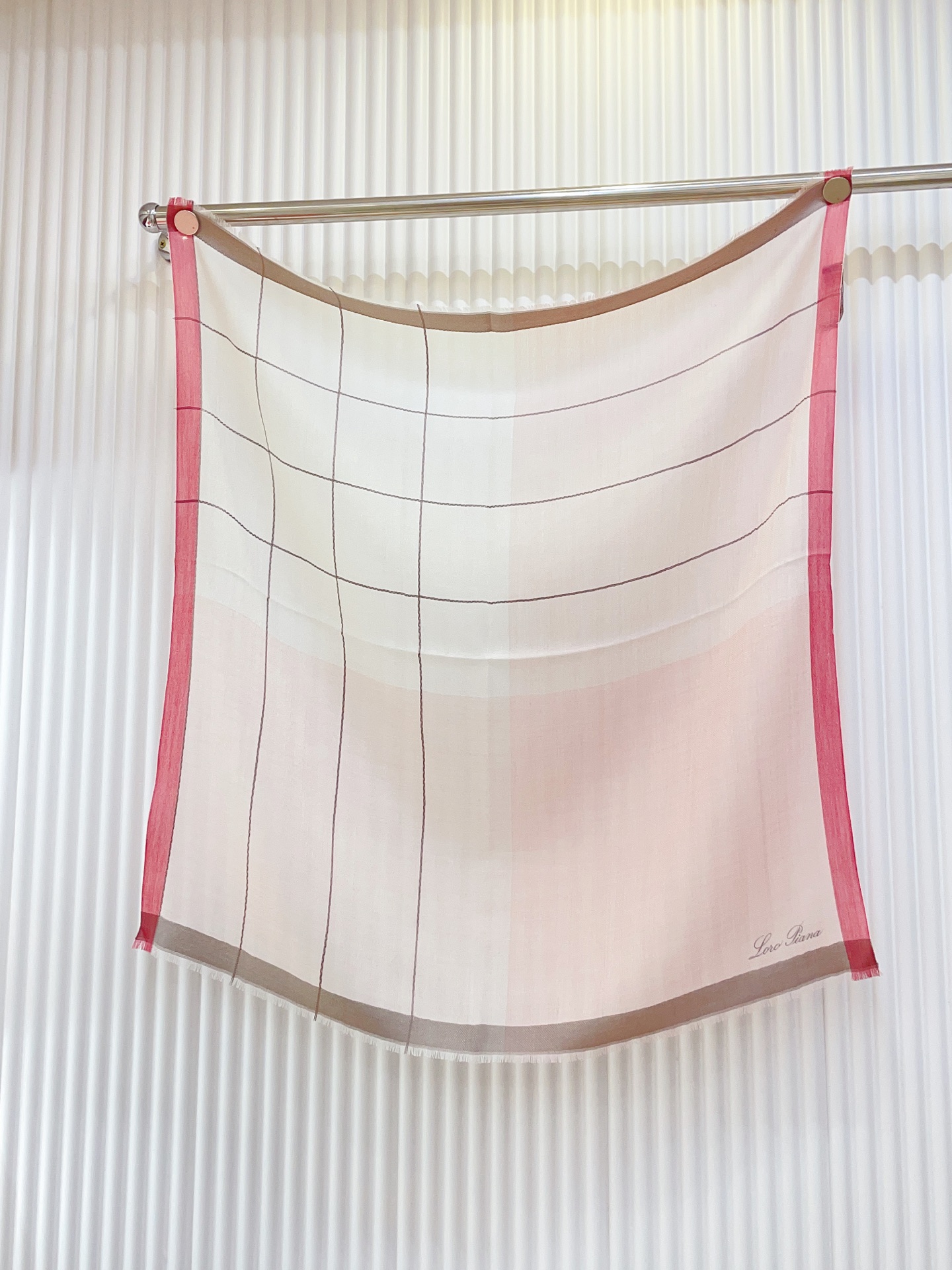 ✨✨【LP格子条边70】‼️♨️高尖端产物⚠️重磅呈现 ，绝无仅有 史无前例 100%纯山羊绒 手感好到