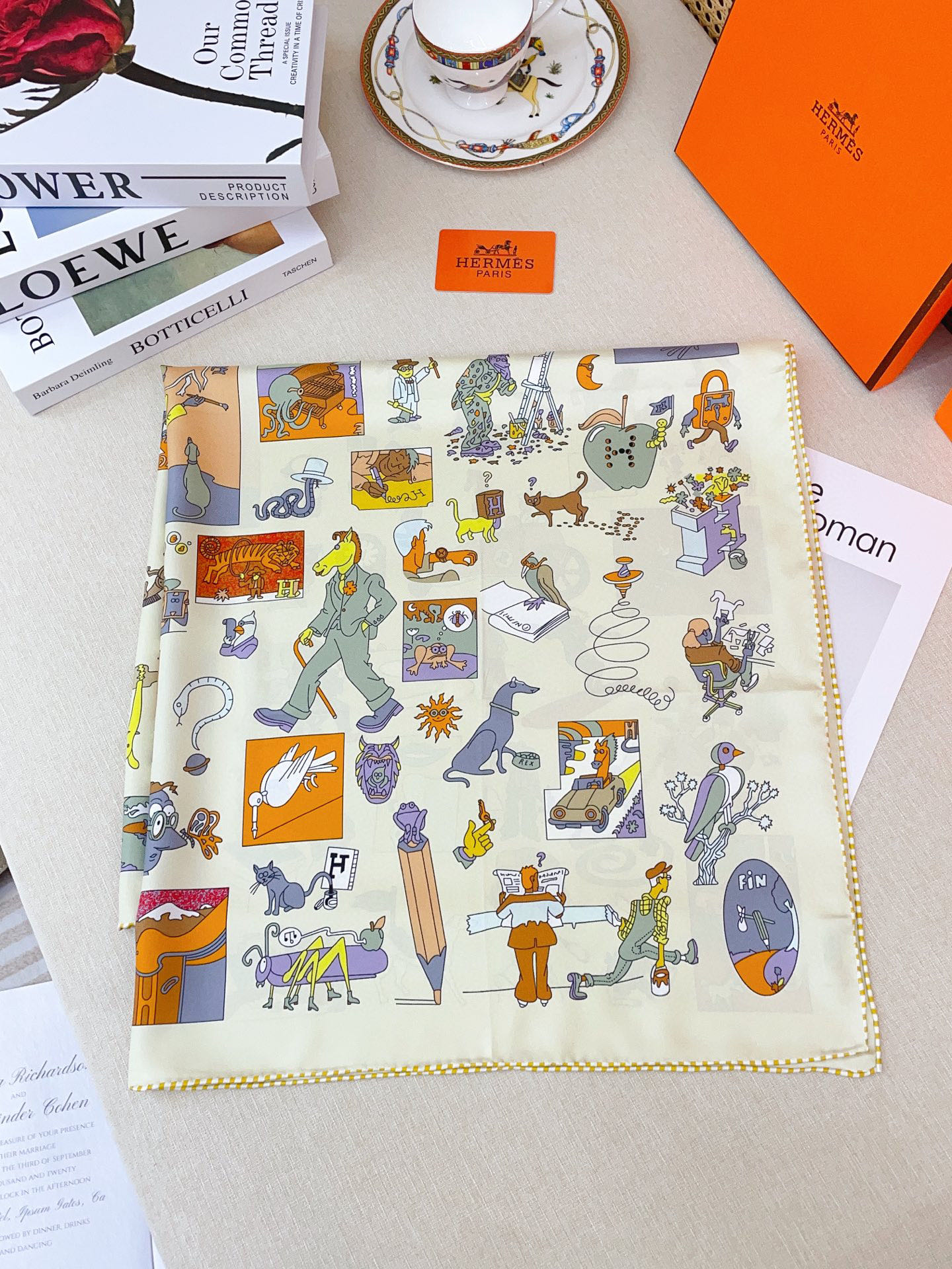 ✨✨【18姆米 双面同色】H**S真丝新款🆕👏👏买了都说好看‼️推荐💕【自由方巾90】真丝方巾，顶级工艺