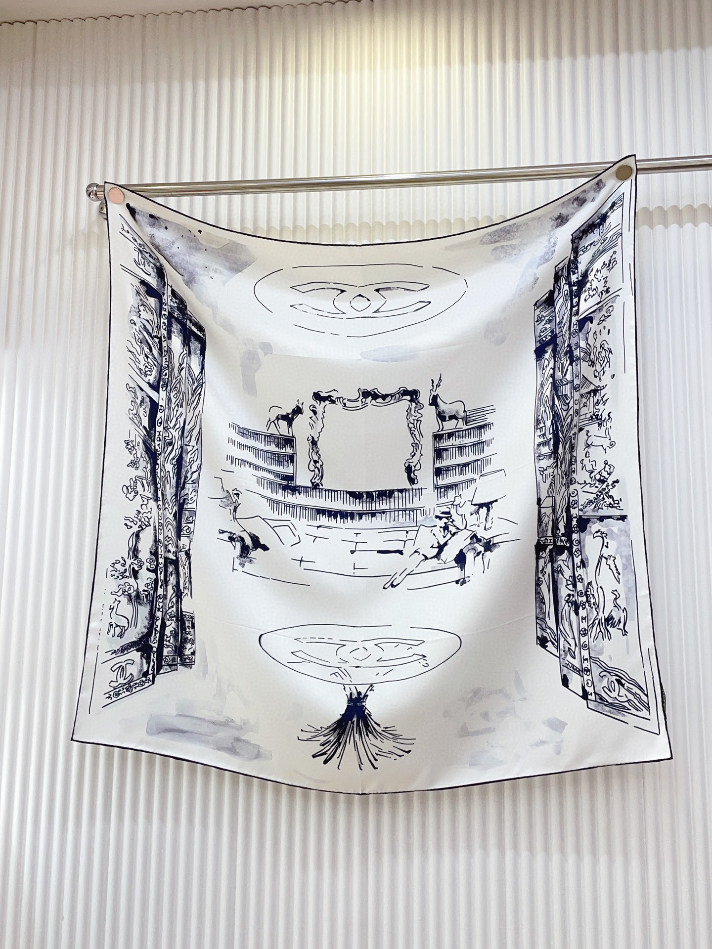 ✨✨【18姆米 双面同色】新款小香‼️美翻了[流泪]最新御用殿堂级极品‼️经典元素图案设计风格❗️美丽至