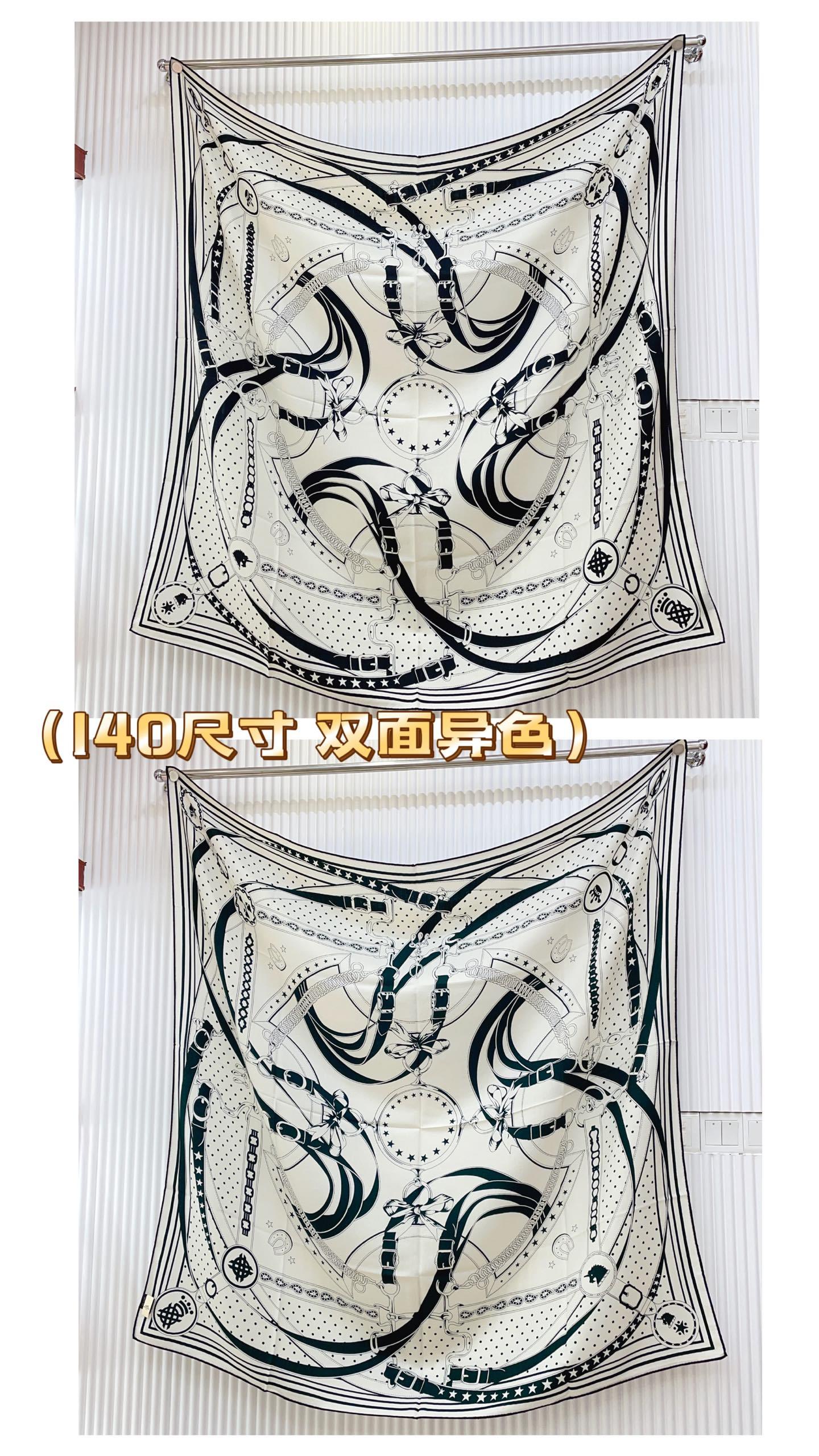 ✨✨【双面异色 丝毛款】H家羊绒新款 买了都说好看‼️推荐💕【清晨漫步 140】羊绒方巾‼️H家ZG爆款