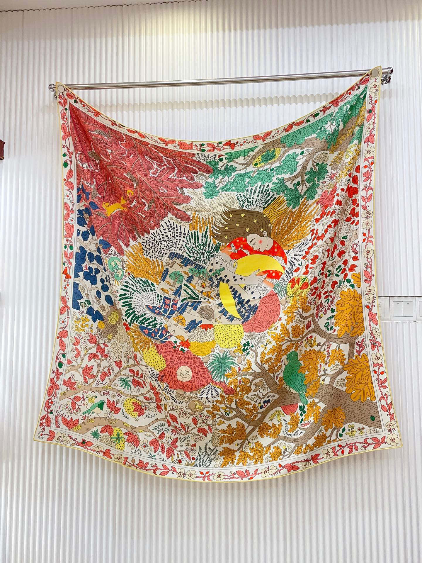 ✨✨【双面同色 丝毛款】H家羊绒新款 买了都说好看‼️推荐💕【于月神之杯 140】羊绒方巾‼️H家ZG爆