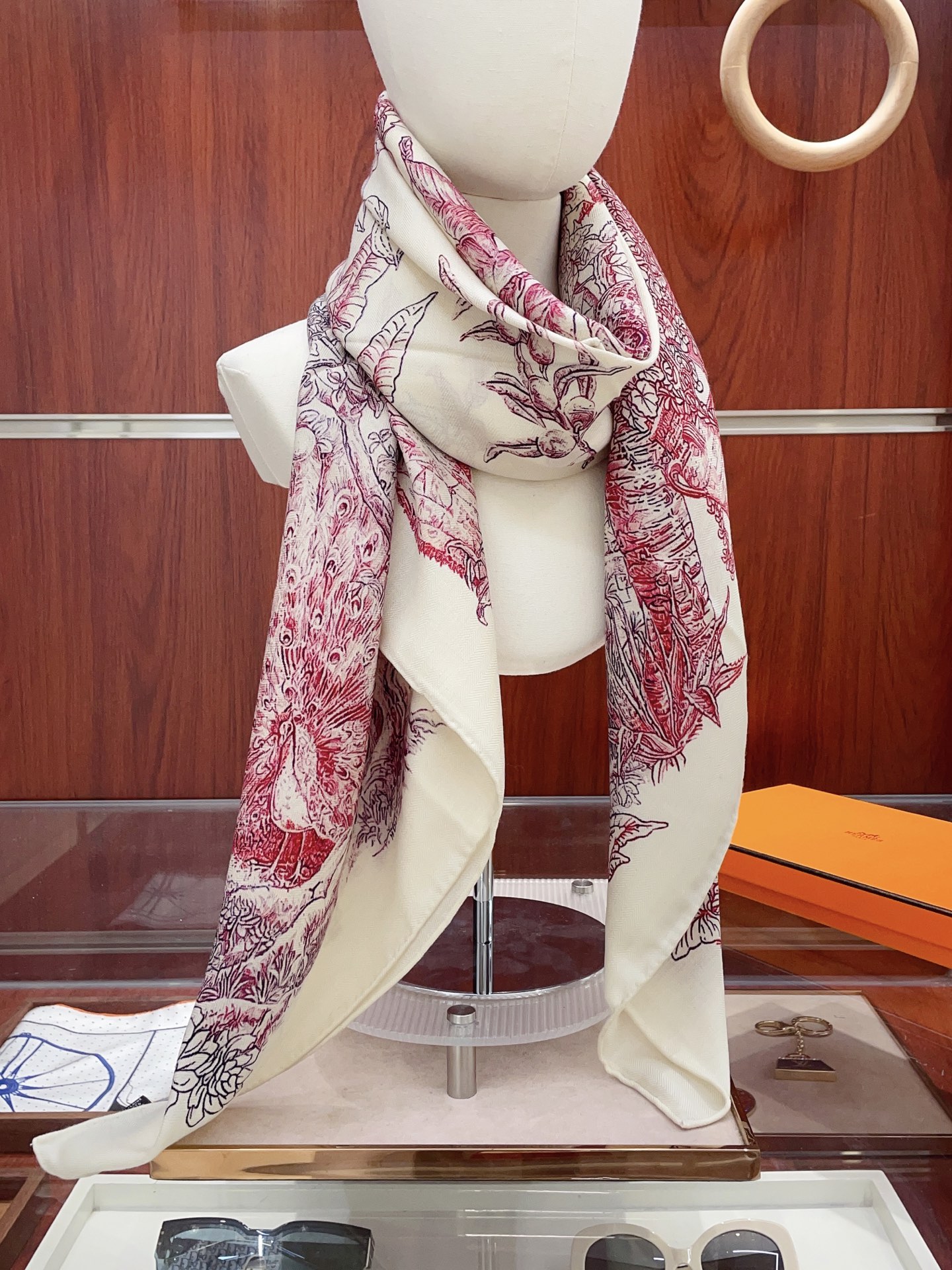 ✨✨【双面同色 丝毛款】H家羊绒新款 买了都说好看‼️推荐💕【城市花园 140】羊绒方巾‼️H家ZG爆款