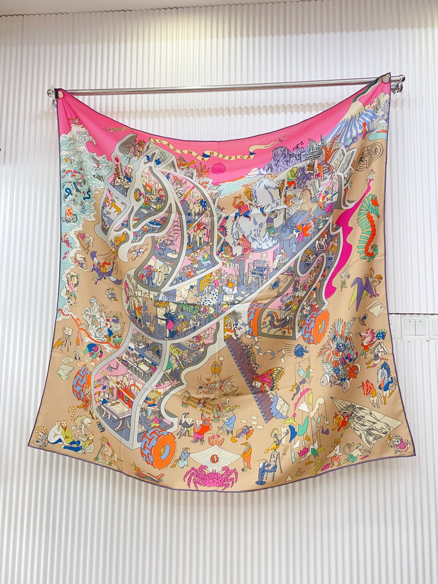 ✨✨【双面同色 丝毛款】H家羊绒新款 买了都说好看‼️推荐💕【马术学院 140】羊绒方巾‼️H家ZG爆款