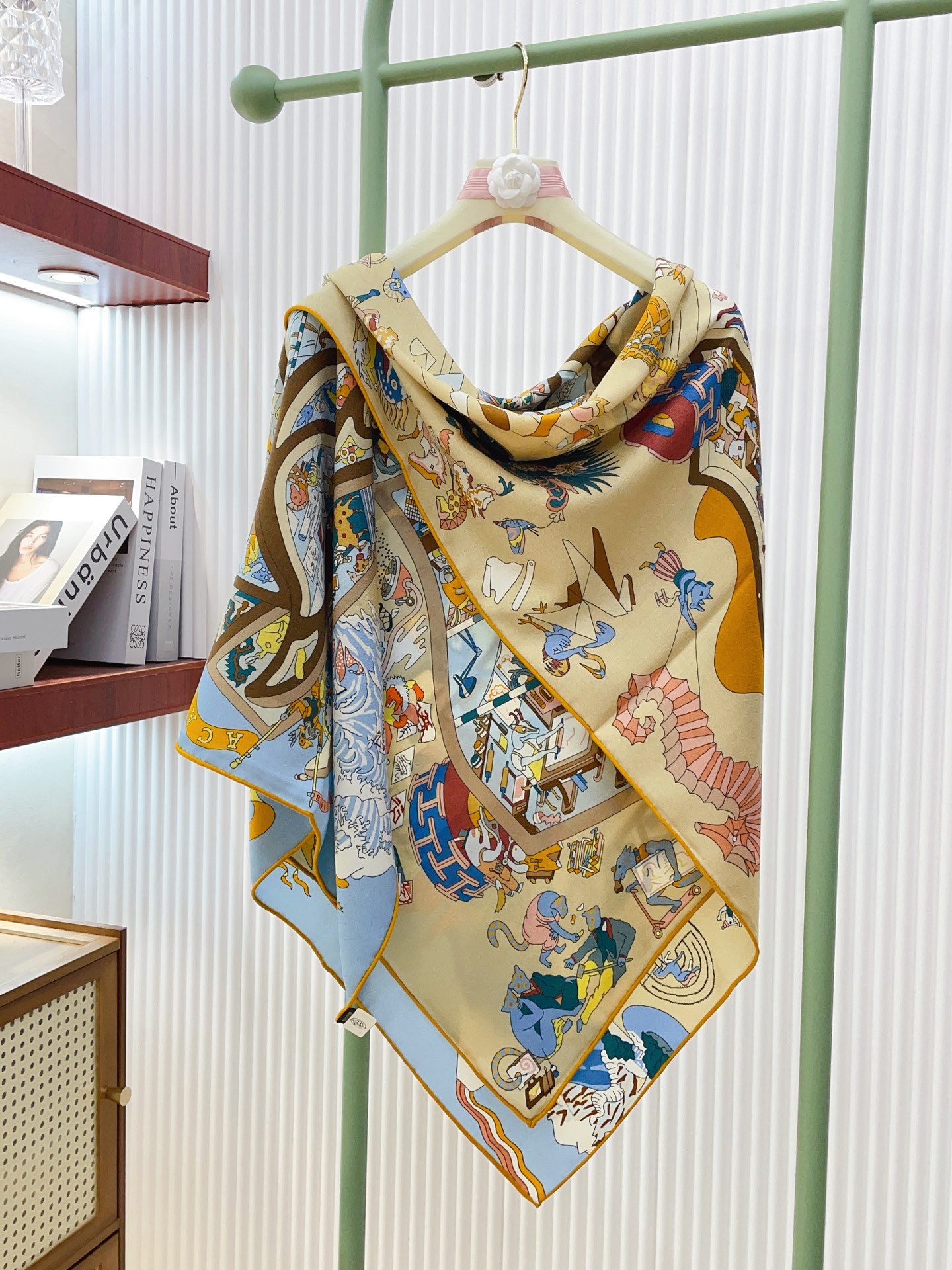 ✨✨【双面同色 丝毛款】H家羊绒新款 买了都说好看‼️推荐💕【马术学院 140】羊绒方巾‼️H家ZG爆款