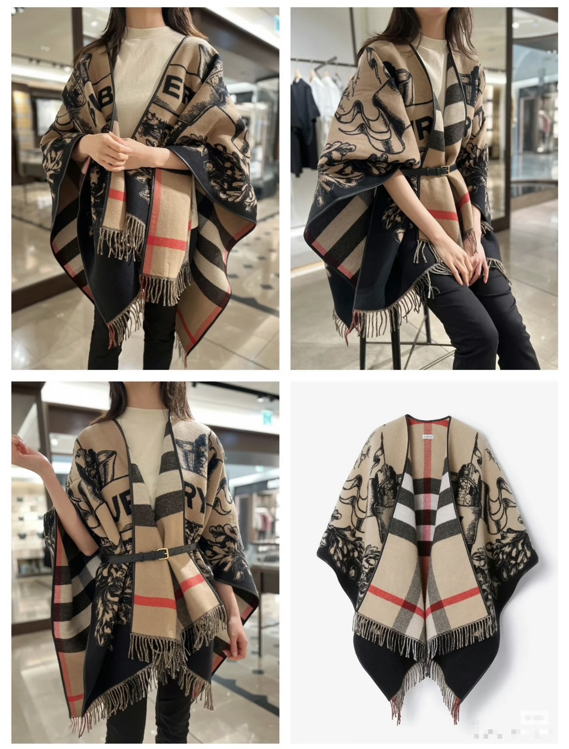 NO:341403,The most awesome thing in the history of B family, the latest classic of the Knight War Horse Double-Side Jacquard Cloak. Customized export list. Full leather edge wrap. Very exquisite craftsmanship introduces this AB-side effect and is difficult to weave in a counter for sale. It is practical things that can be compared with cashmere coats and can be worn on both sides. If you don’t buy it, who is the same size suitable for all kinds of heights? Look at the details of genuine leather edge wrapping. It shows high-end luxury. One-size high-end scarf, high-end scarf19860909B家史上最牛掰的,最新款骑士战马双面提花斗篷经典中的经典.订制出口单.全真皮包边.工艺非常考究介绍这款AB面效果很难织造专柜在售.可以和羊绒大衣媲美的实用东西而且双面可以两穿.不买它买谁均码适合各种身高 体重看看真皮包边等细节.尽显高档奢华.均码高版本围巾,高版本围巾,scarf