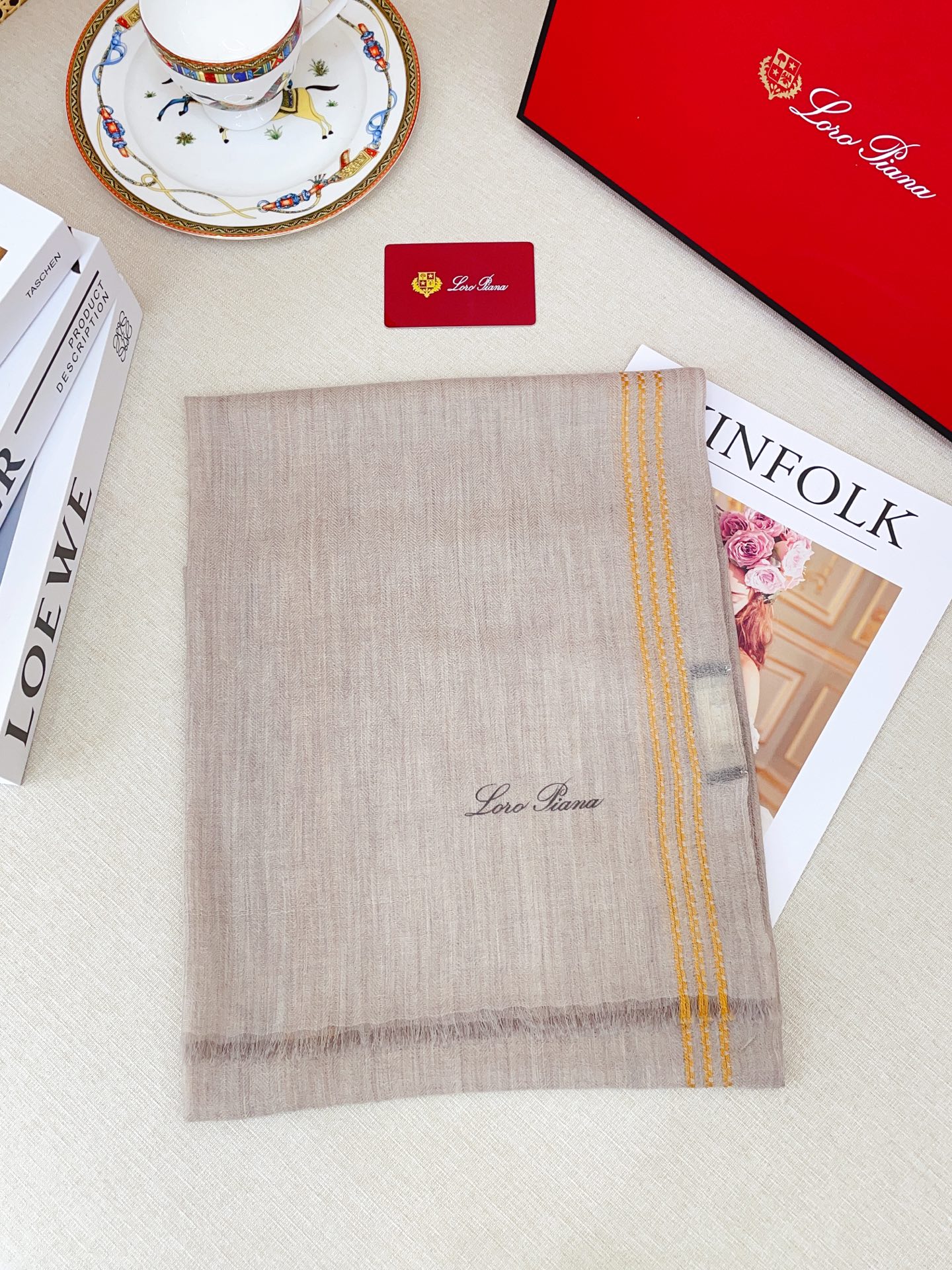 ✨✨【LP格纯色线条长巾】‼️♨️高尖端产物⚠️重磅呈现 ，绝无仅有 史无前例 100%纯山羊绒 手感好