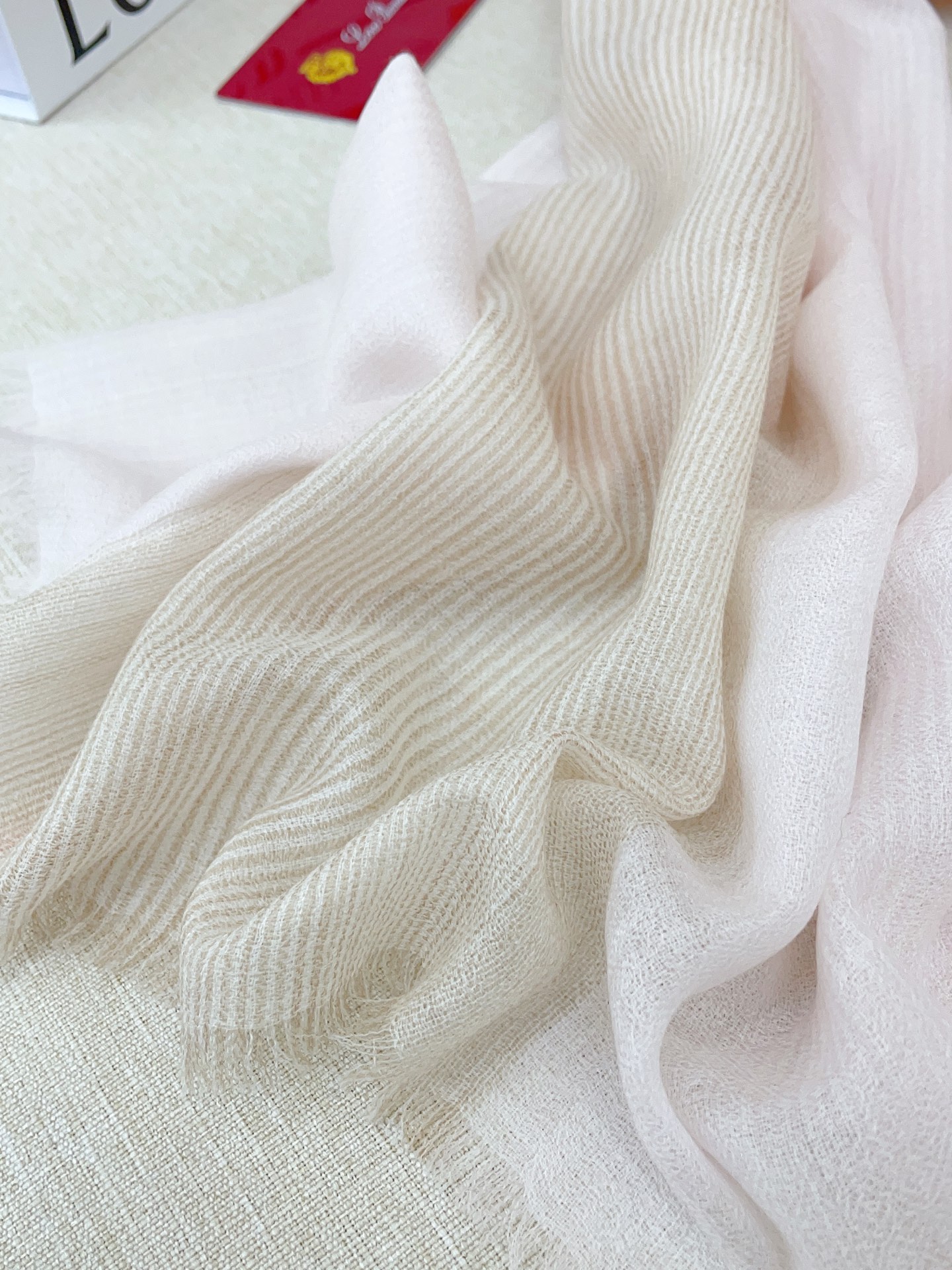 ✨✨【LP格纯色竖条纹长巾】‼️♨️高尖端产物⚠️重磅呈现 ，绝无仅有 史无前例 100%纯山羊绒 手感