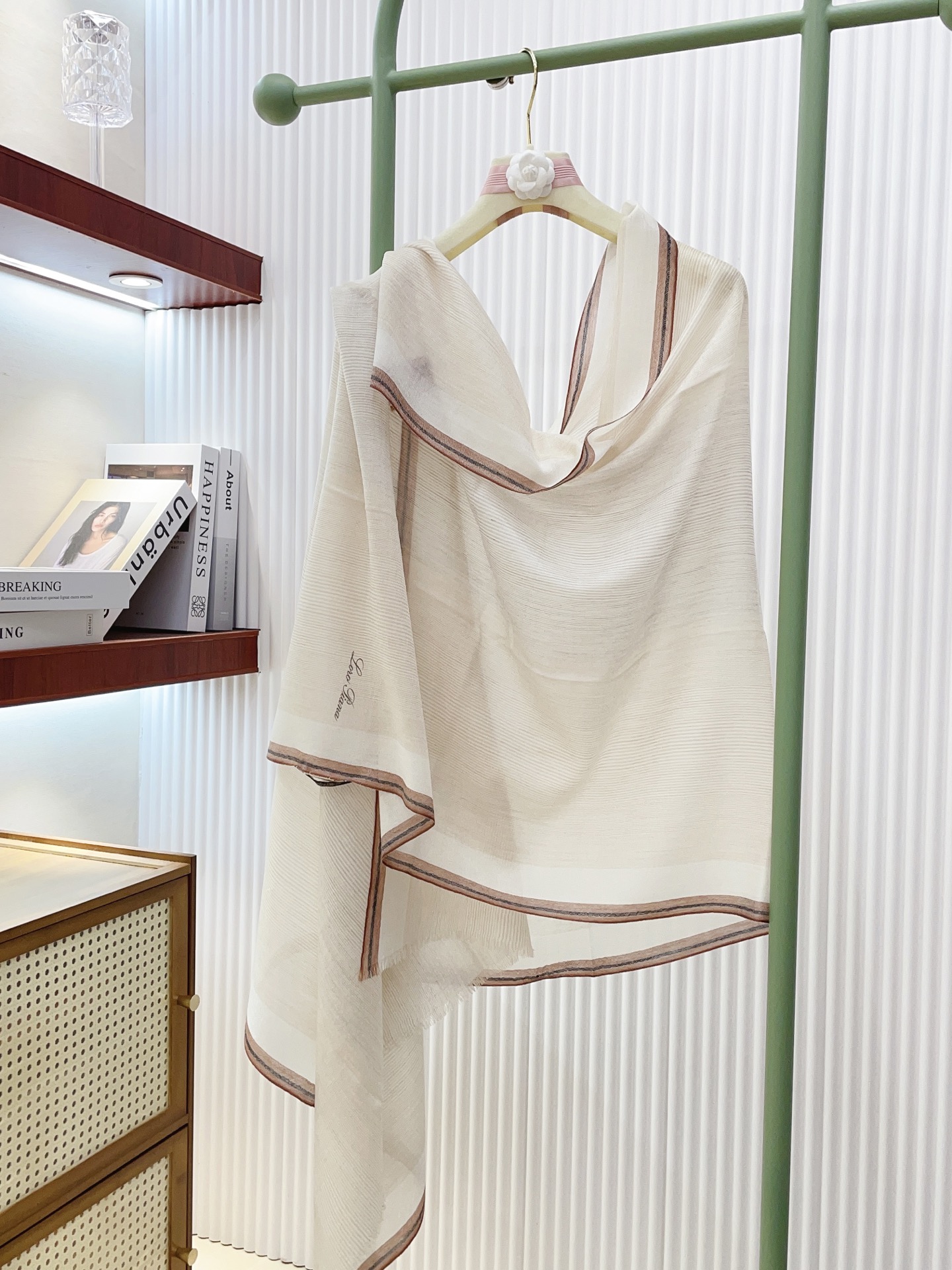 ✨✨【LP格纯色竖条纹长巾】‼️♨️高尖端产物⚠️重磅呈现 ，绝无仅有 史无前例 100%纯山羊绒 手感