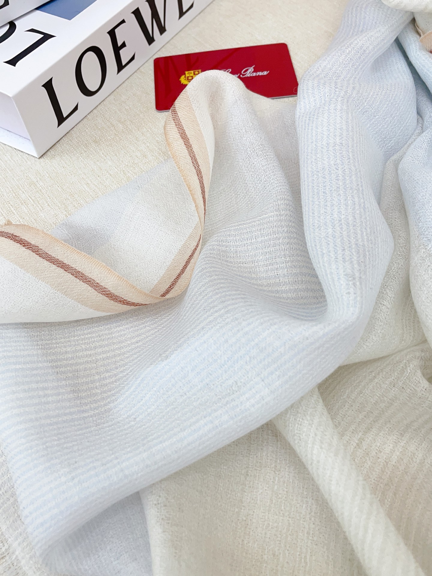 ✨✨【LP格纯色竖条纹长巾】‼️♨️高尖端产物⚠️重磅呈现 ，绝无仅有 史无前例 100%纯山羊绒 手感