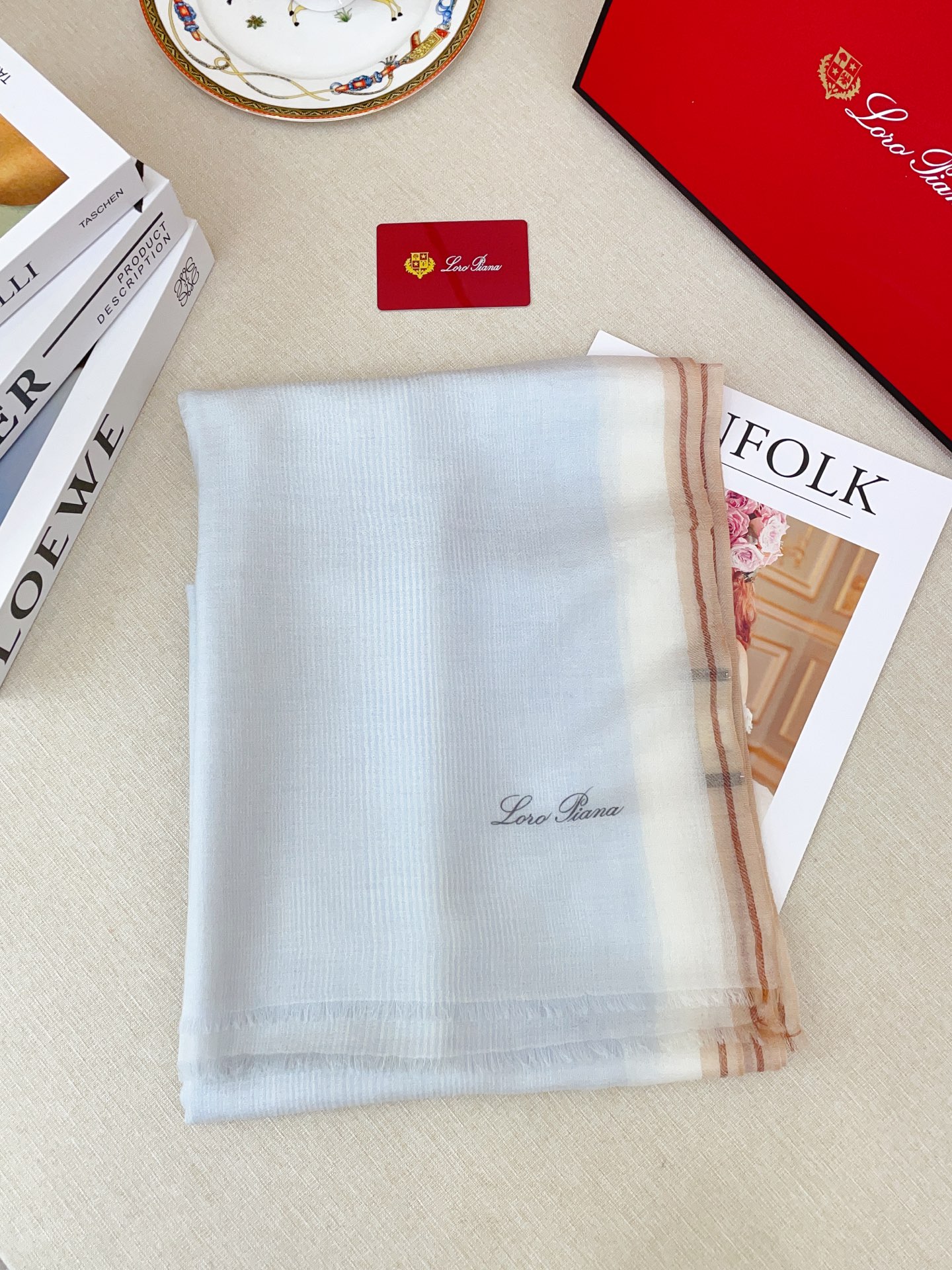 ✨✨【LP格纯色竖条纹长巾】‼️♨️高尖端产物⚠️重磅呈现 ，绝无仅有 史无前例 100%纯山羊绒 手感