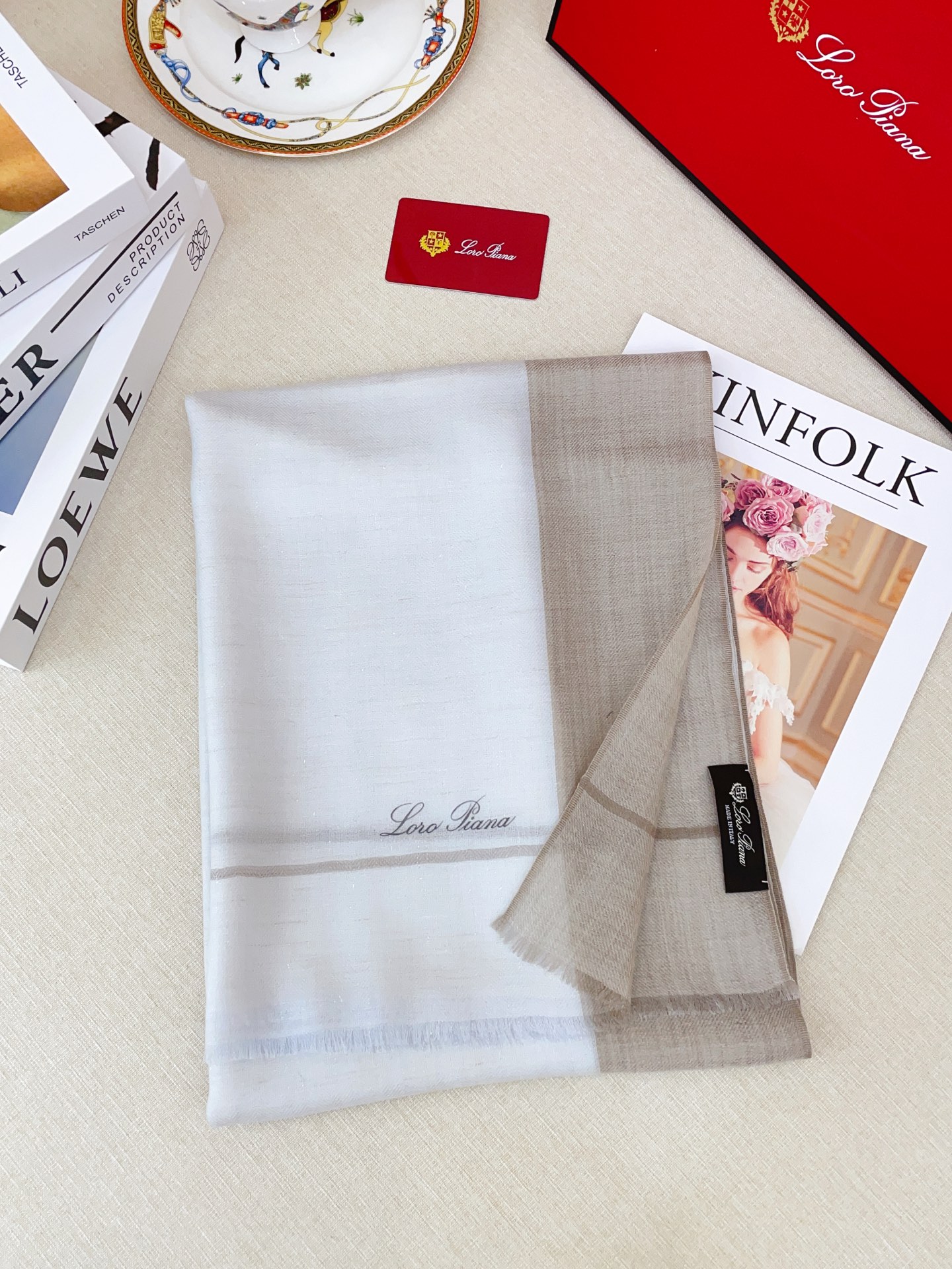 ✨✨【LP纯色条边长巾】‼️♨️高尖端产物⚠️重磅呈现 ，绝无仅有 史无前例 100%纯山羊绒 手感好到