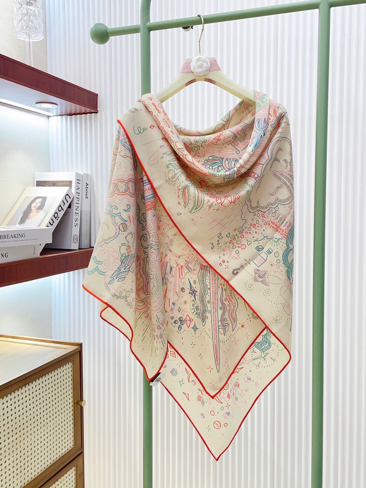 ✨✨【双面同色 丝毛款】H家羊绒新款 买了都说好看‼️推荐💕【正在接通中 140】羊绒方巾‼️H家ZG爆