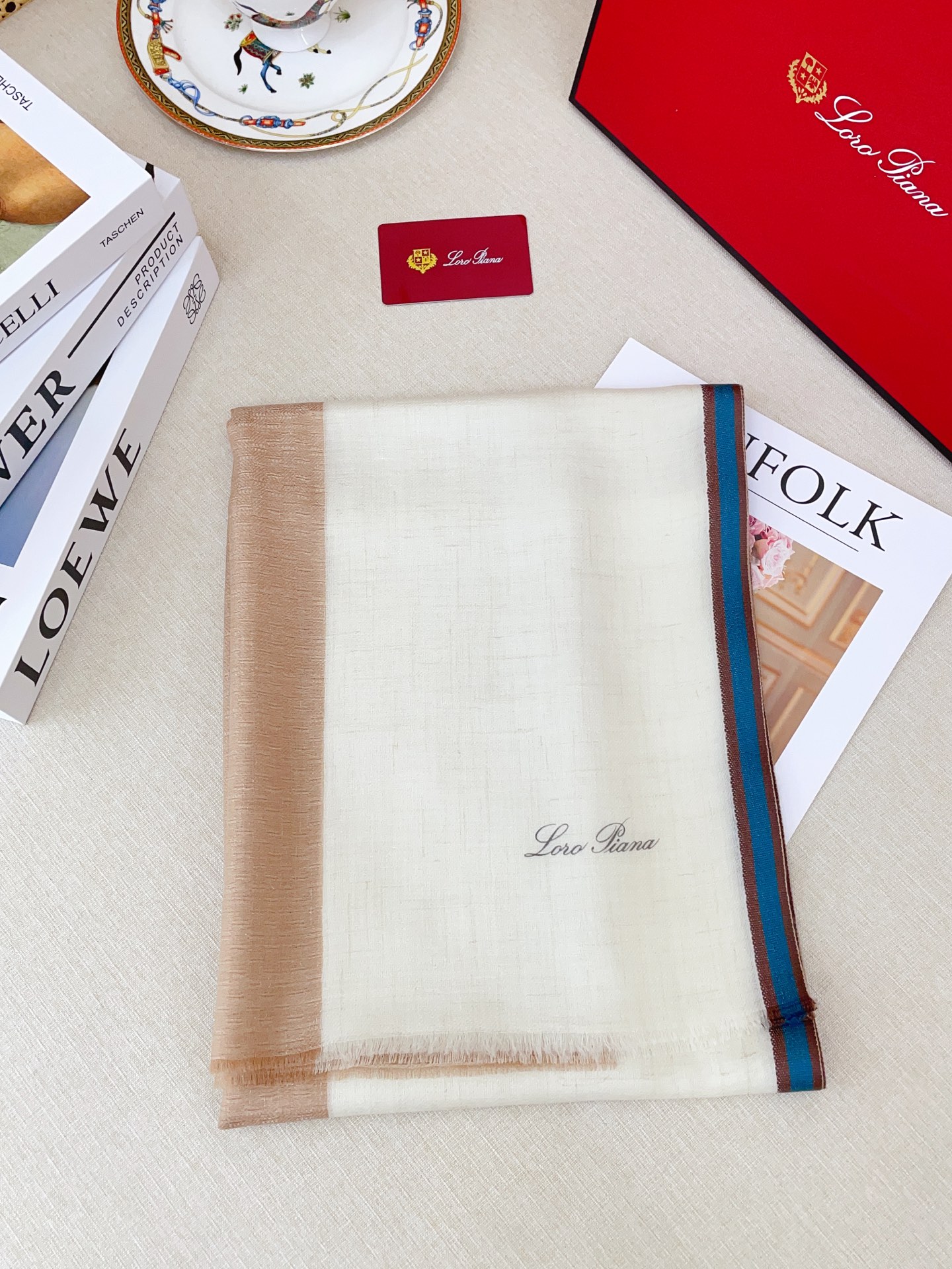 ✨✨【LP纯色彩条边长巾】‼️♨️高尖端产物⚠️重磅呈现 ，绝无仅有 史无前例 100%纯山羊绒 手感好