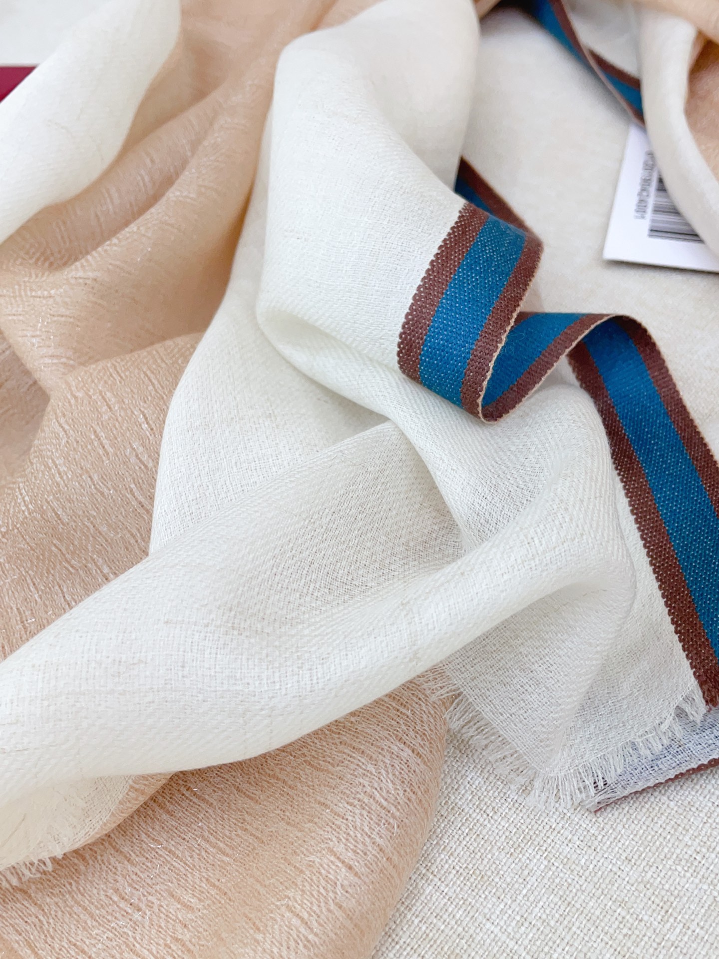 ✨✨【LP纯色彩条边长巾】‼️♨️高尖端产物⚠️重磅呈现 ，绝无仅有 史无前例 100%纯山羊绒 手感好