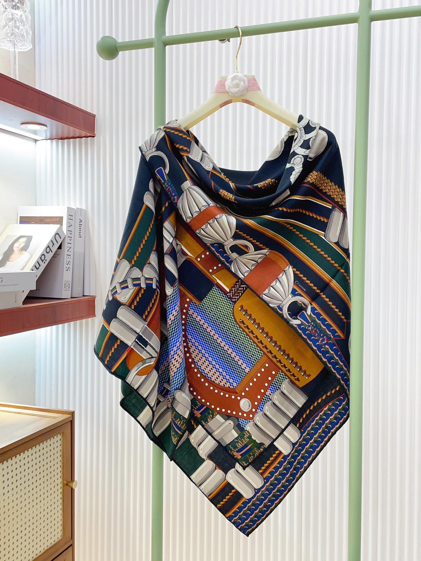 ✨✨【双面同色 丝毛款】H家羊绒新款 买了都说好看‼️推荐💕【银花集 140】羊绒方巾‼️H家ZG爆款🎁