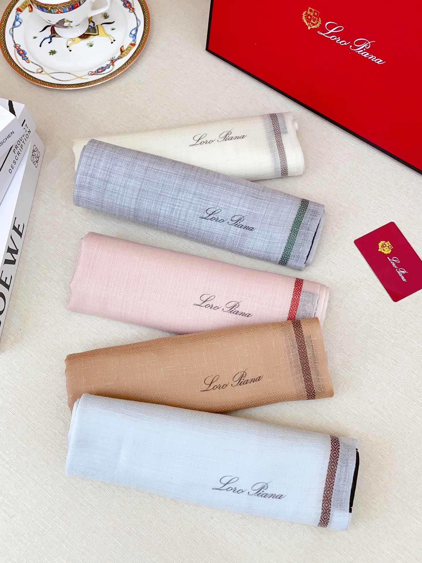 ✨✨【LP格纯色竖条纹长巾】‼️♨️高尖端产物⚠️重磅呈现 ，绝无仅有 史无前例 100%纯山羊绒 手感