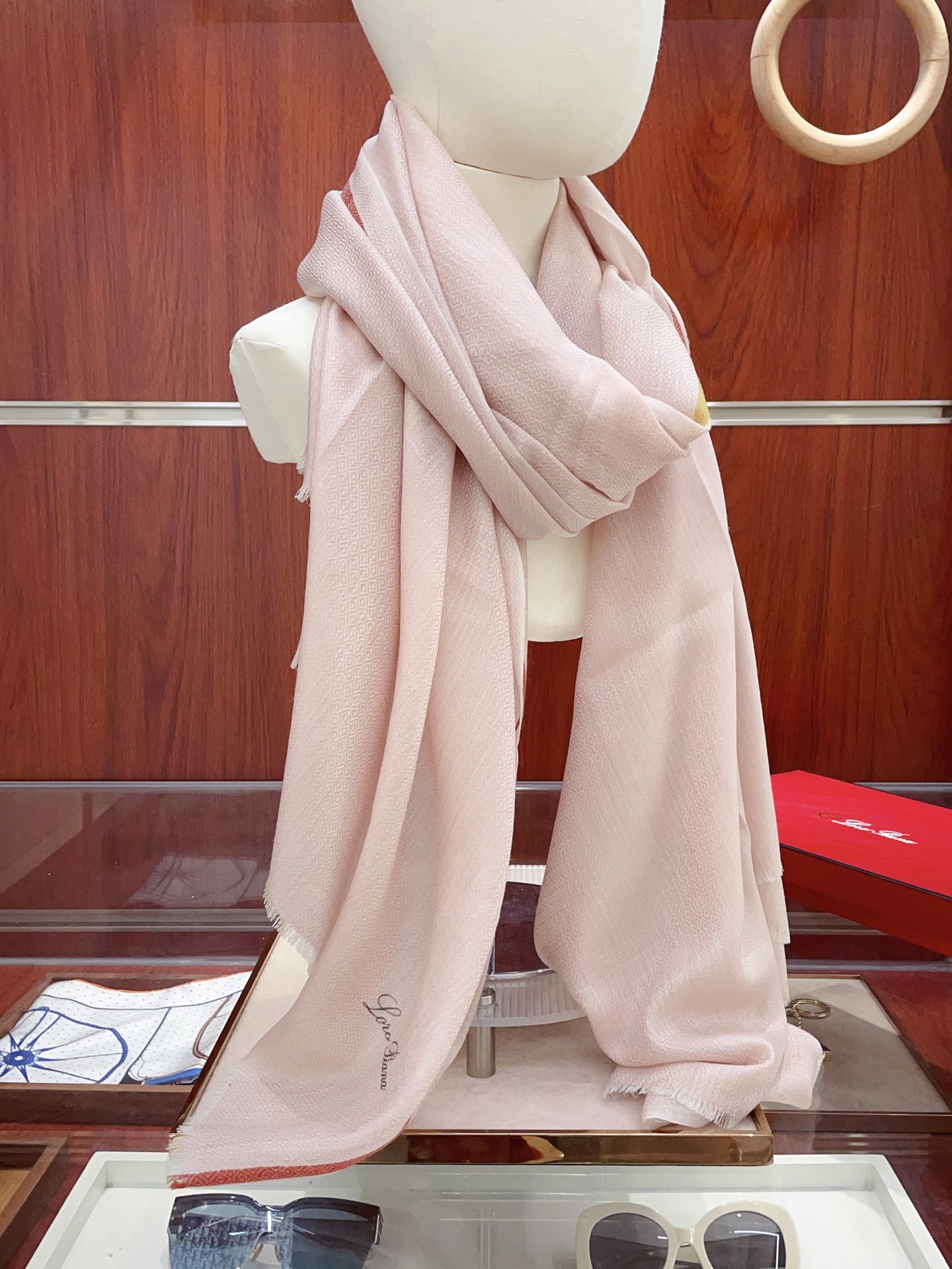 ✨✨【LP格纯色竖条纹长巾】‼️♨️高尖端产物⚠️重磅呈现 ，绝无仅有 史无前例 100%纯山羊绒 手感