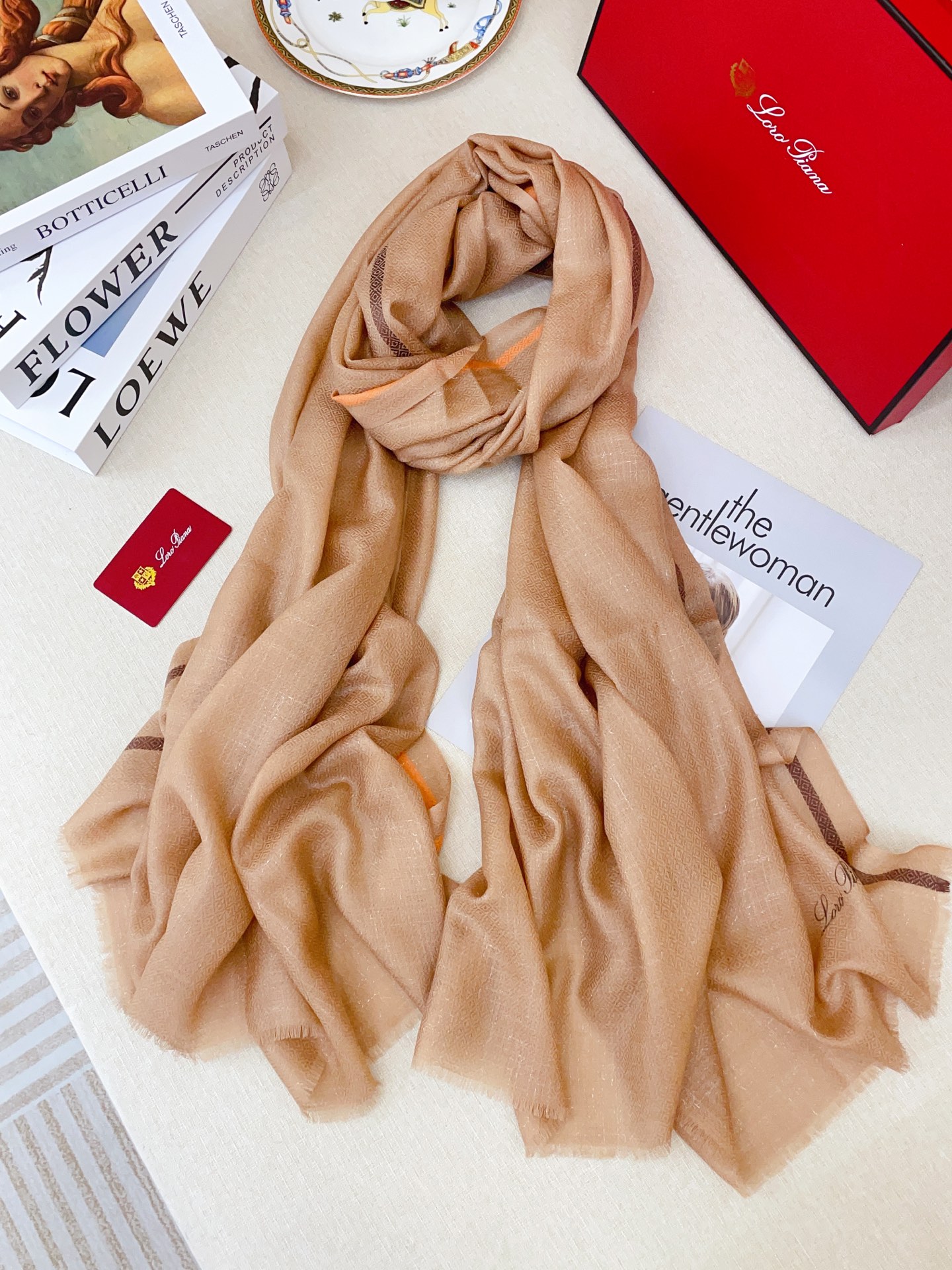 ✨✨【LP格纯色竖条纹长巾】‼️♨️高尖端产物⚠️重磅呈现 ，绝无仅有 史无前例 100%纯山羊绒 手感