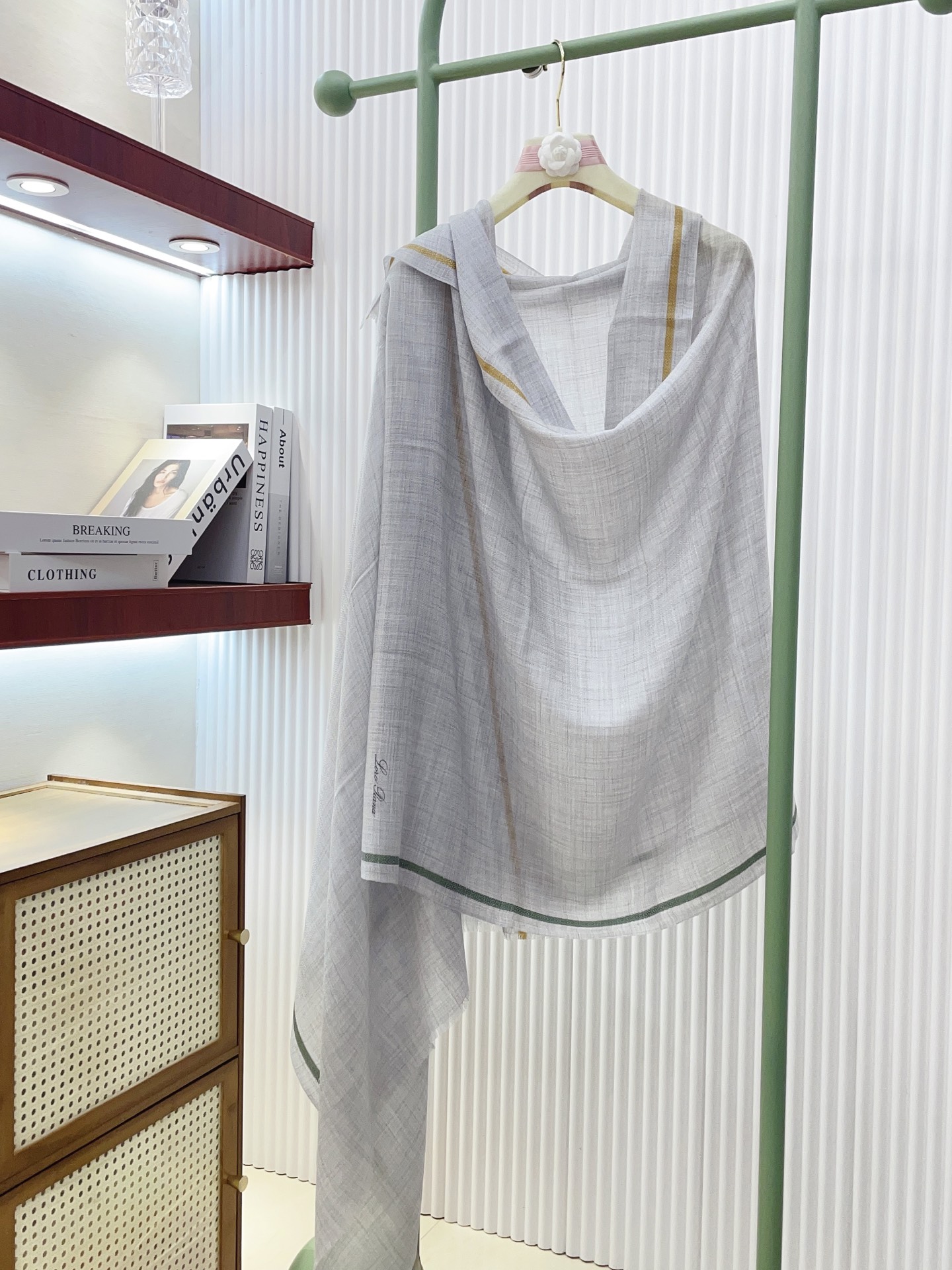 ✨✨【LP格纯色竖条纹长巾】‼️♨️高尖端产物⚠️重磅呈现 ，绝无仅有 史无前例 100%纯山羊绒 手感