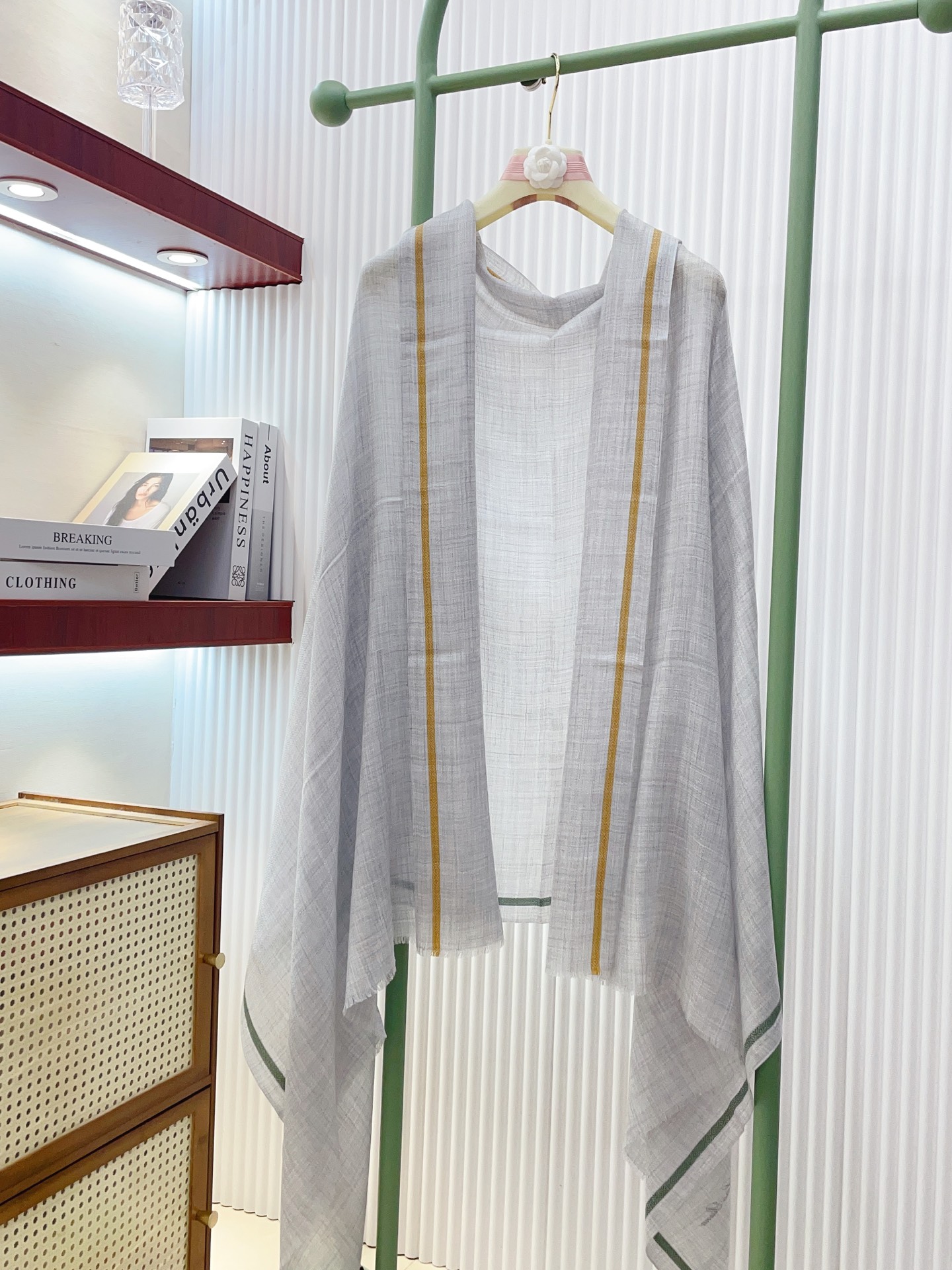 ✨✨【LP格纯色竖条纹长巾】‼️♨️高尖端产物⚠️重磅呈现 ，绝无仅有 史无前例 100%纯山羊绒 手感