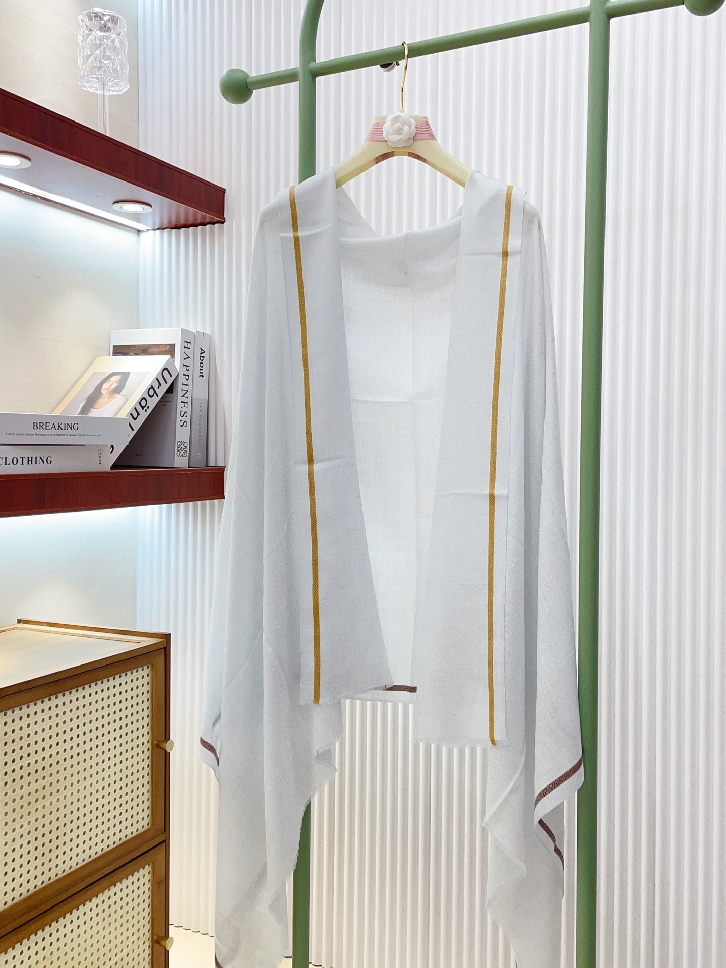 ✨✨【LP格纯色竖条纹长巾】‼️♨️高尖端产物⚠️重磅呈现 ，绝无仅有 史无前例 100%纯山羊绒 手感