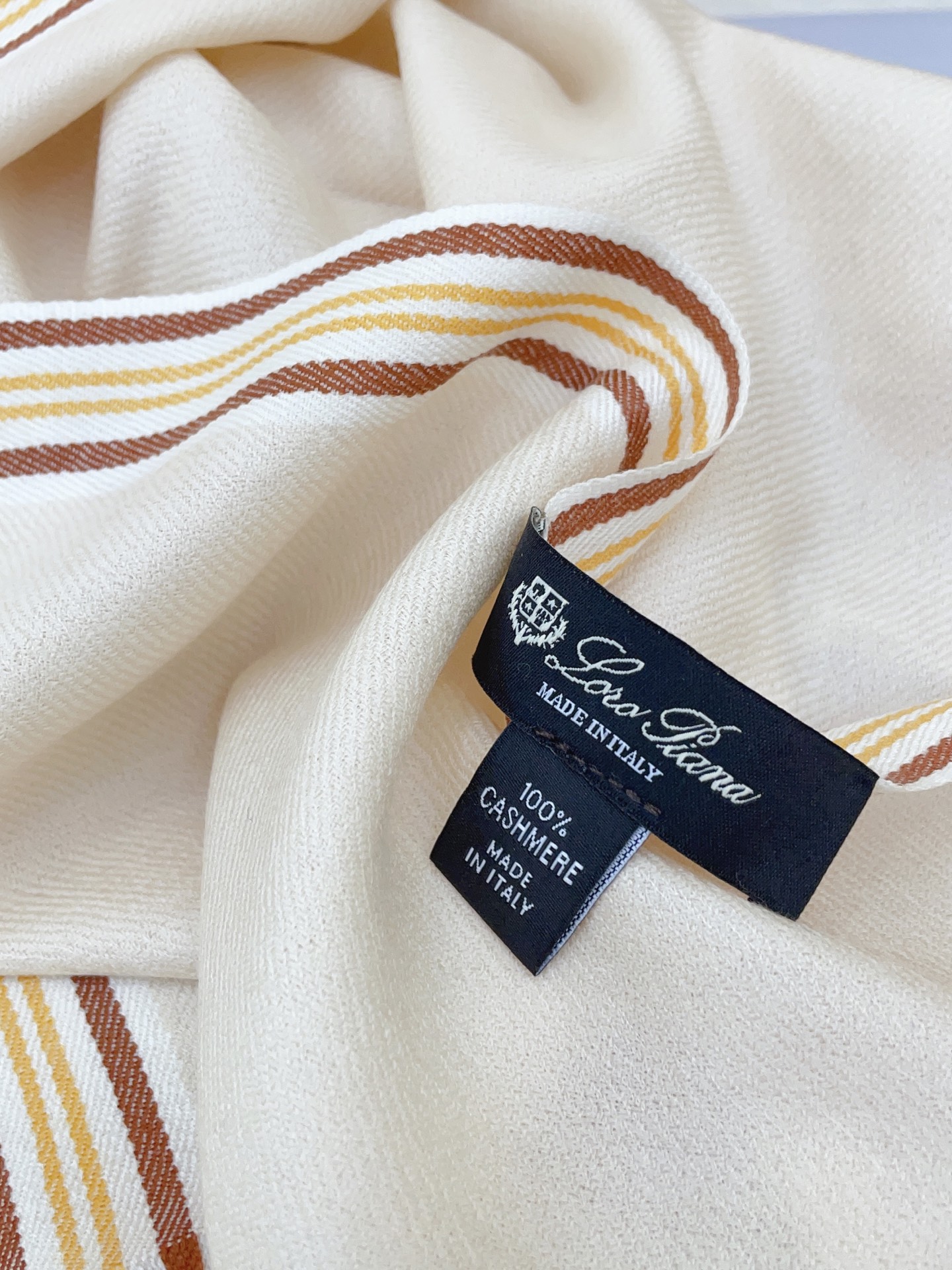 ✨✨【LP纯色刺绣🪡条纹长巾】‼️♨️高尖端产物⚠️重磅呈现 ，绝无仅有 史无前例 100%纯山羊绒 手