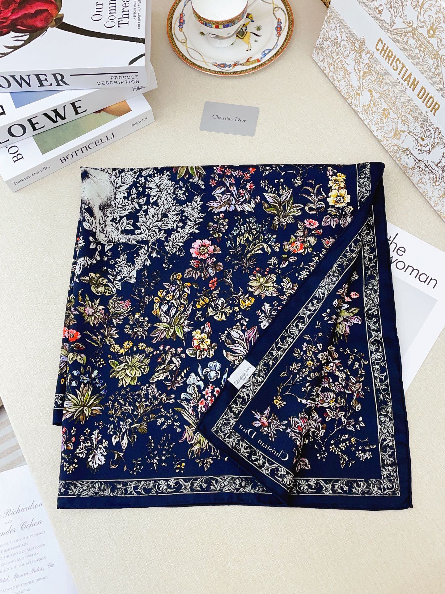 ✨✨【18姆米 双面同色】高级感爆棚❗️CD【森林公园 90】高级时髦风‼️配色非常考究，图案匠心，上身