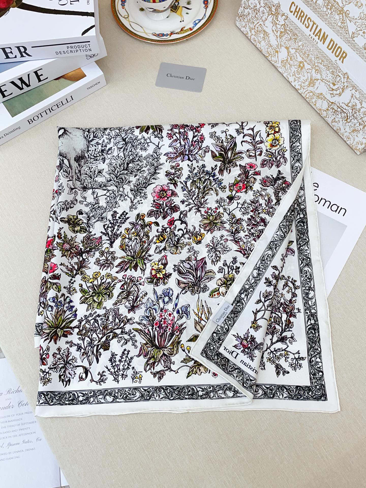 ✨✨【18姆米 双面同色】高级感爆棚❗️CD【森林公园 90】高级时髦风‼️配色非常考究，图案匠心，上身