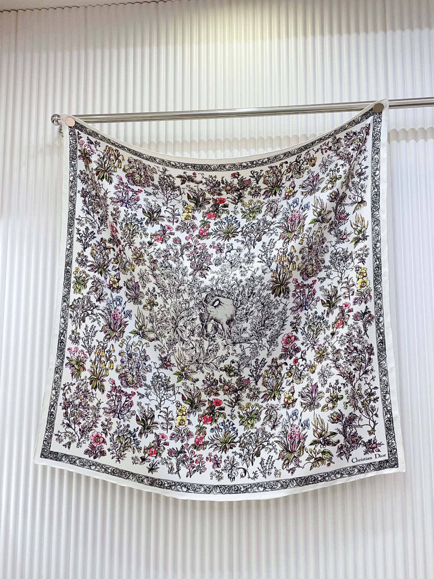 ✨✨【18姆米 双面同色】高级感爆棚❗️CD【森林公园 90】高级时髦风‼️配色非常考究，图案匠心，上身