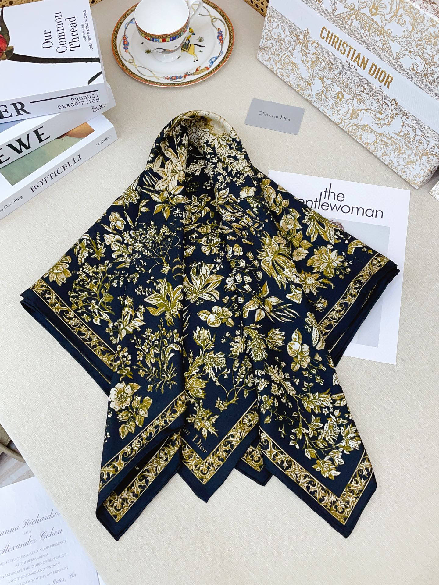 ✨✨【18姆米 双面同色】高级感爆棚❗️CD【森林公园 90】高级时髦风‼️配色非常考究，图案匠心，上身